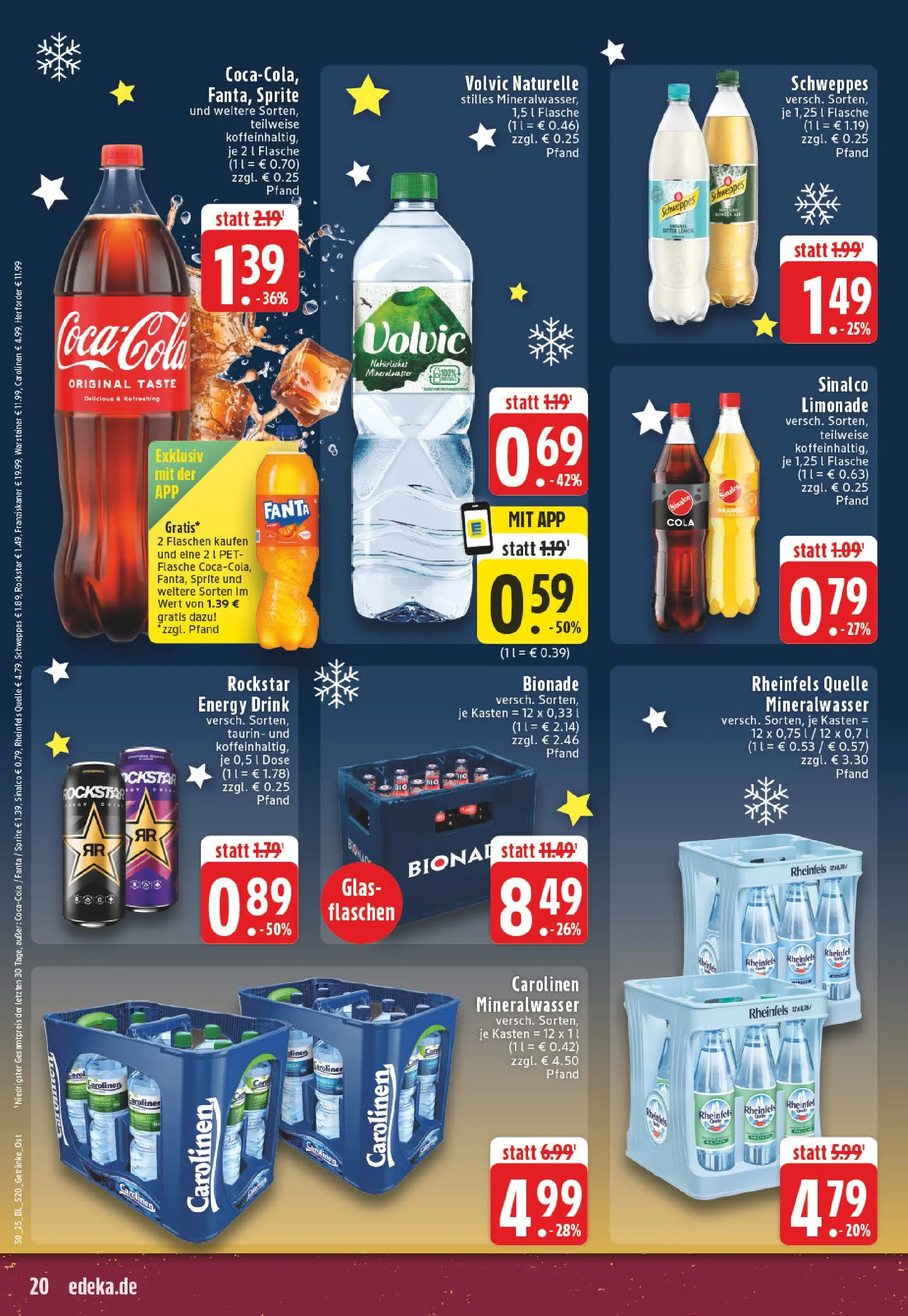 Edeka prospekt Borgholzhausen	 (ab 07.12.2025) » Angebote Online | Seite: 20 | Produkte: Fanta, Energy, Schweppes, Volvic