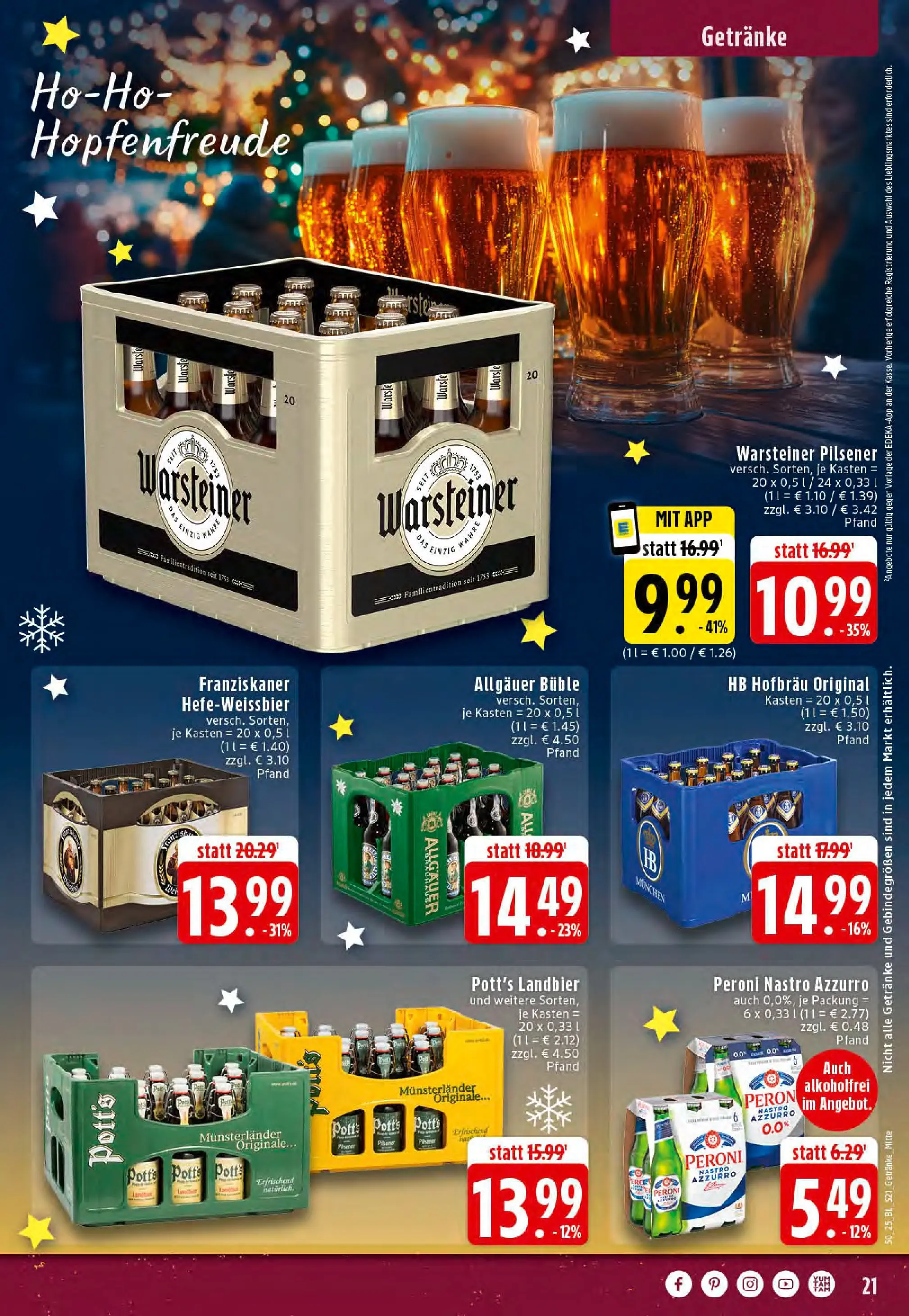 Edeka prospekt Reken-Bahnhof	 (ab 07.12.2025) » Angebote Online | Seite: 21