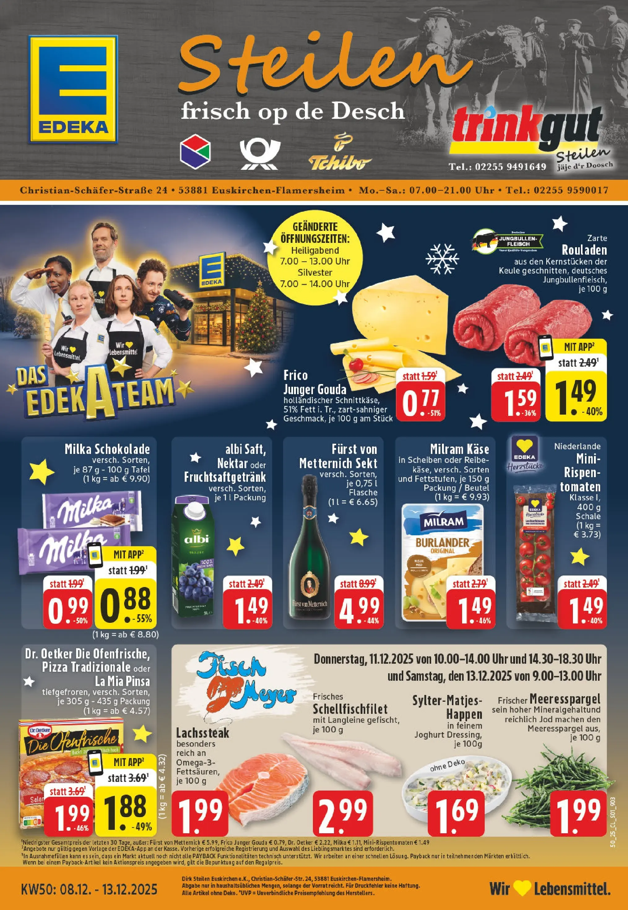 Edeka prospekt Euskirchen	 (ab 07.12.2025) » Angebote Online | Seite: 1 | Produkte: Käse, Joghurt, Tomaten, Pizza