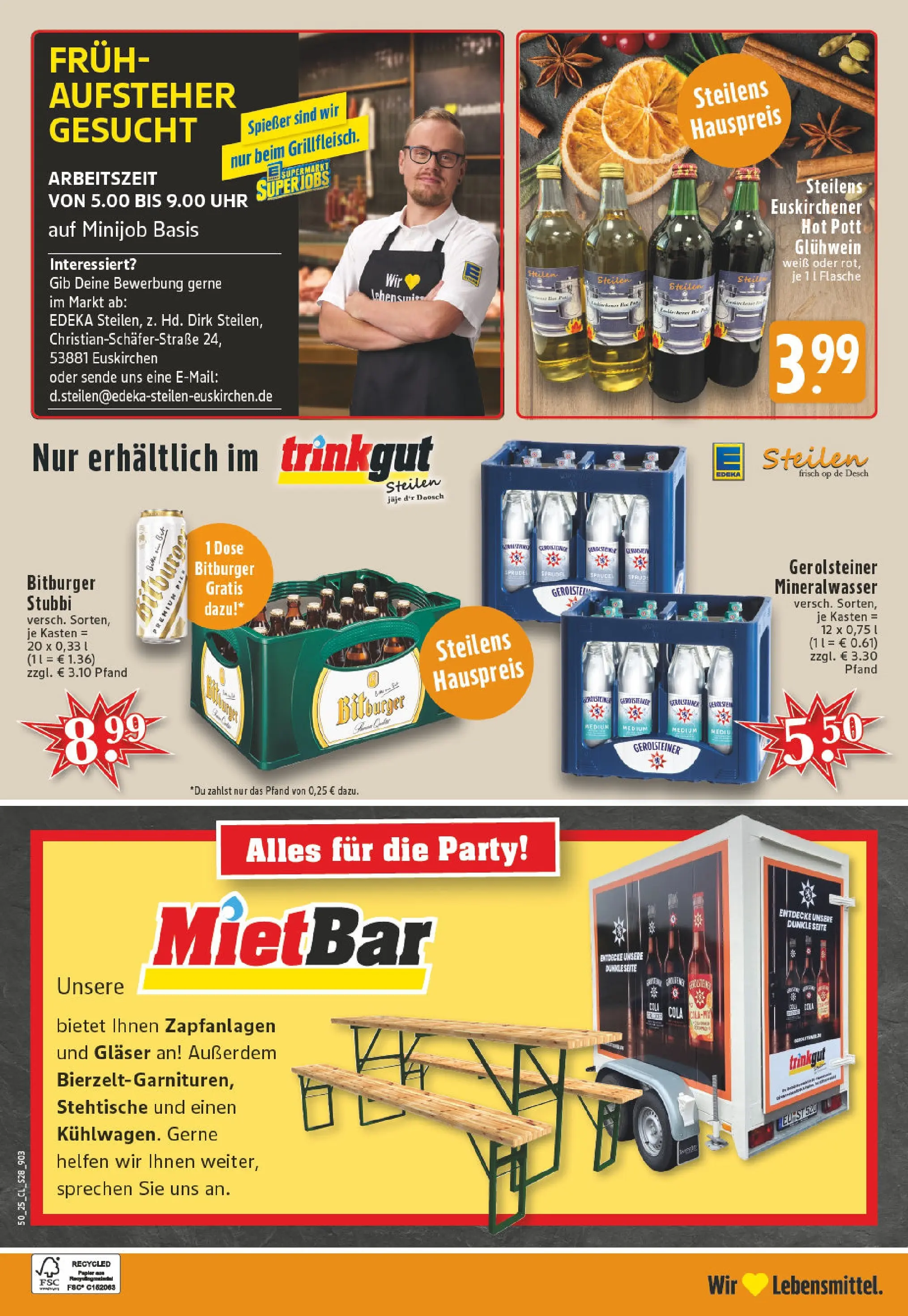 Edeka prospekt Euskirchen	 (ab 07.12.2025) » Angebote Online | Seite: 30 | Produkte: Bitburger, Cola, Mineralwasser, Uhr