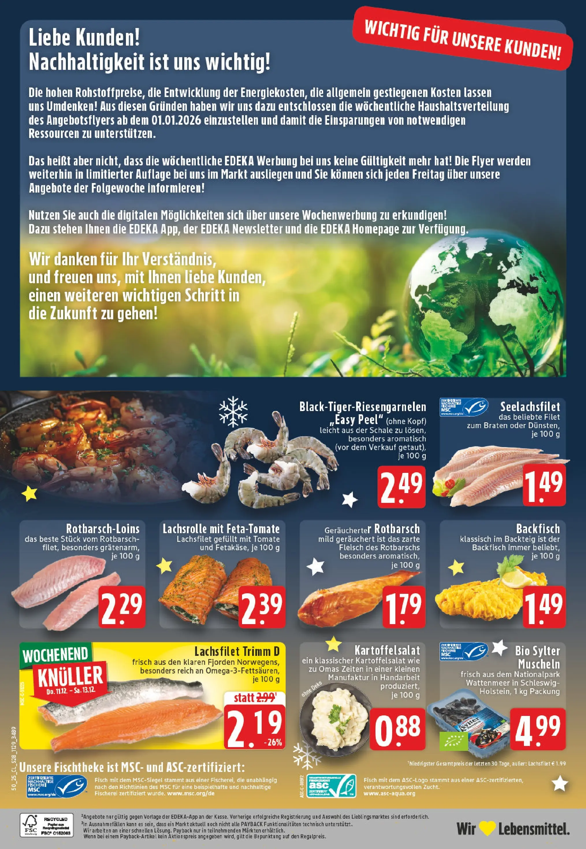 Edeka prospekt Bergisch Gladbach	 (ab 07.12.2025) » Angebote Online | Seite: 30 | Produkte: Fisch, Fleisch