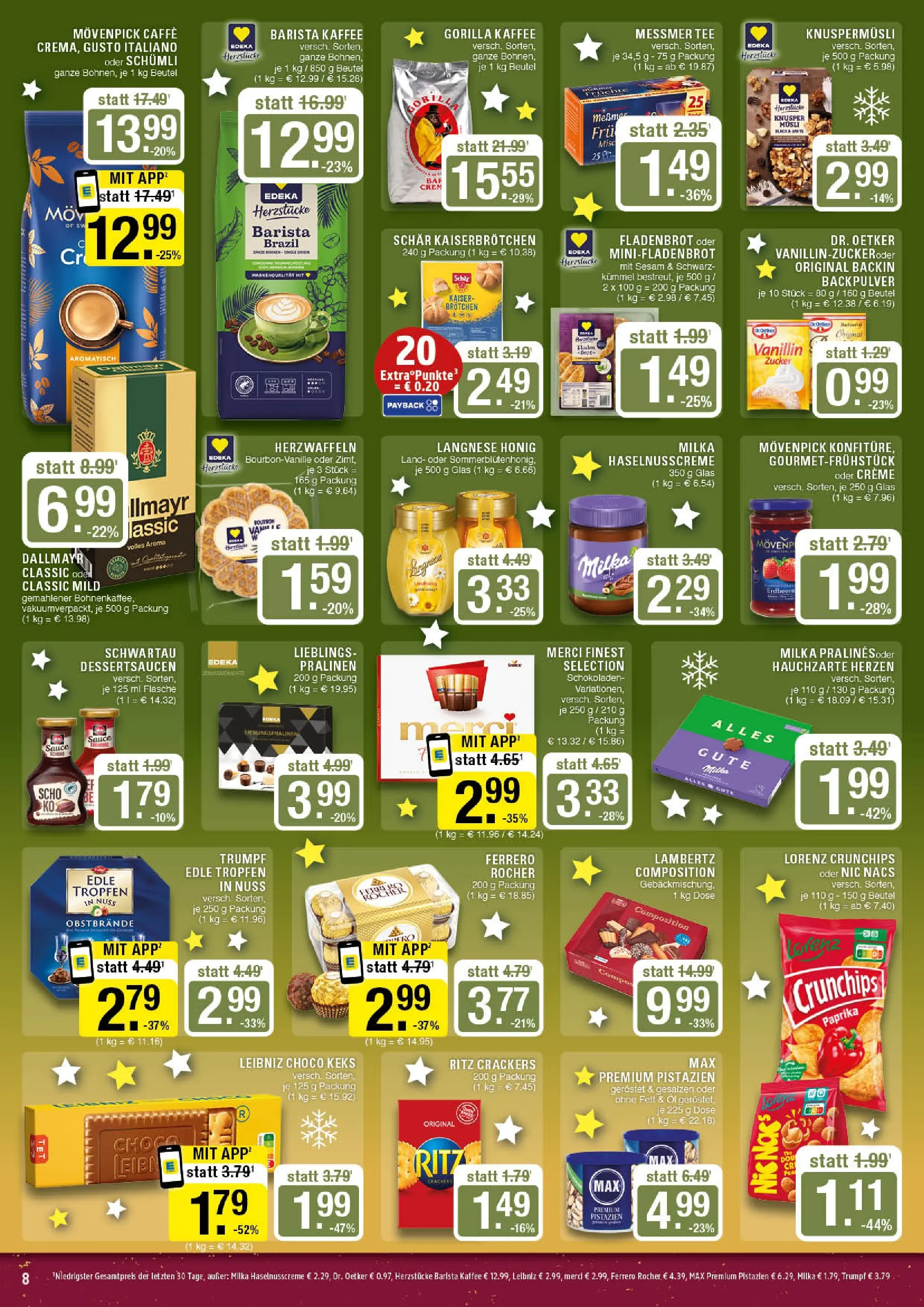 Edeka prospekt Marl	 (ab 07.12.2025) » Angebote Online | Seite: 8 | Produkte: Musli, Langnese, Messmer, Creme