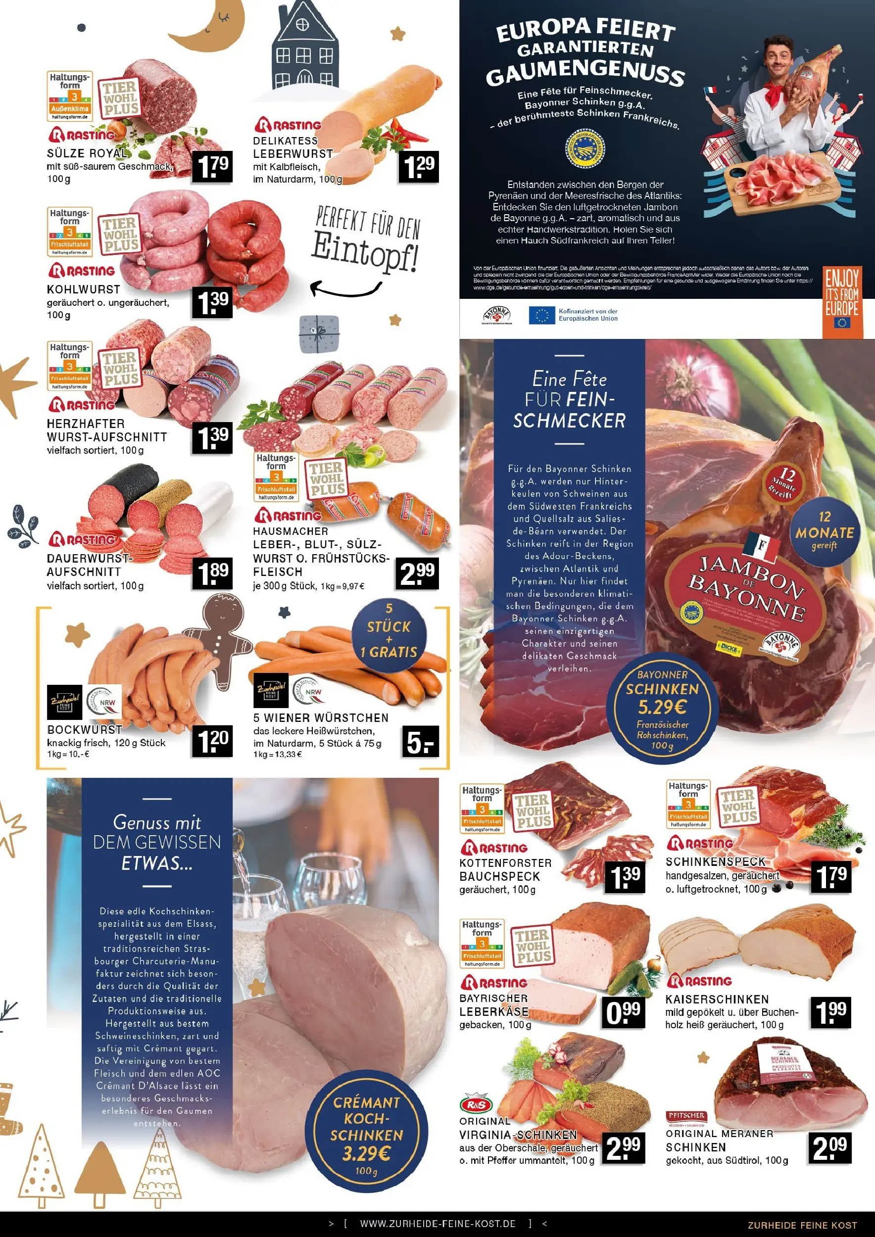 Edeka prospekt Oberhausen	 (ab 07.12.2025) » Angebote Online | Seite: 3 | Produkte: Bockwurst, Pfeffer, Wurst, Schinken