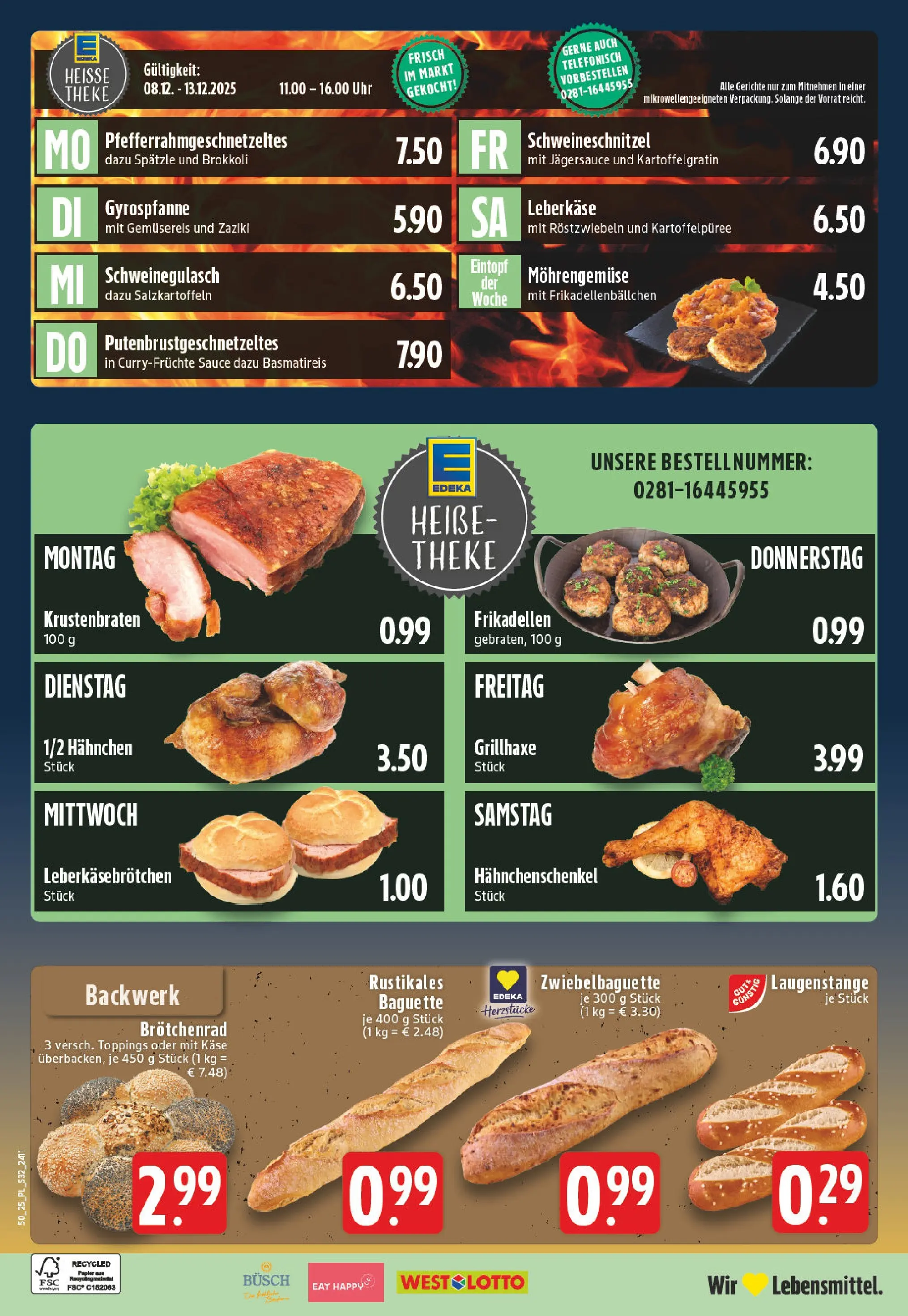 Edeka prospekt Wesel	 (ab 07.12.2025) » Angebote Online | Seite: 34 | Produkte: Schweinegulasch, Käse, Krustenbraten, Uhr