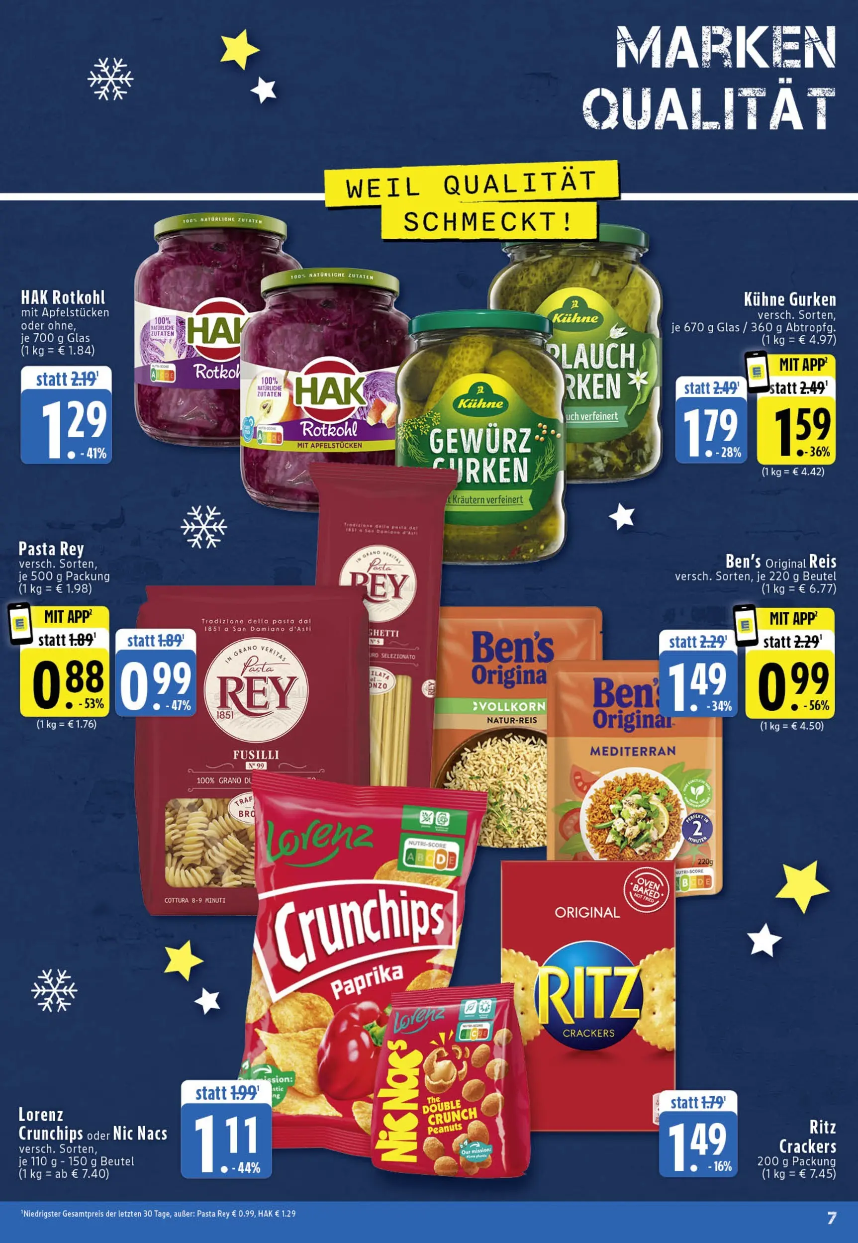 Edeka prospekt Köln	 (ab 07.12.2025) » Angebote Online | Seite: 7 | Produkte: Rotkohl, Paprika, Pasta, Gurken