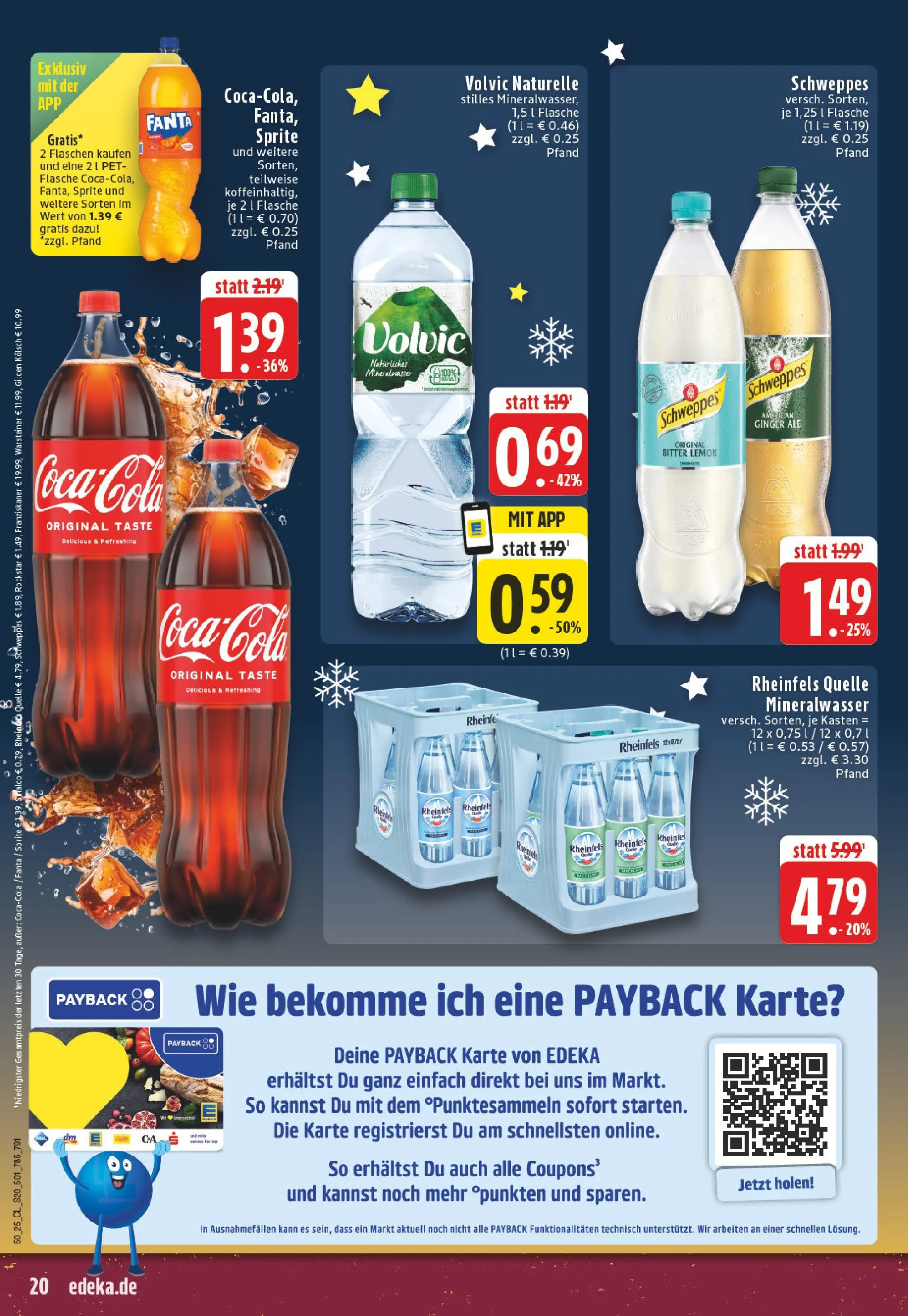 Edeka prospekt Lohmar	 (ab 07.12.2025) » Angebote Online | Seite: 20 | Produkte: Sprite, Mineralwasser, Warsteiner, Volvic