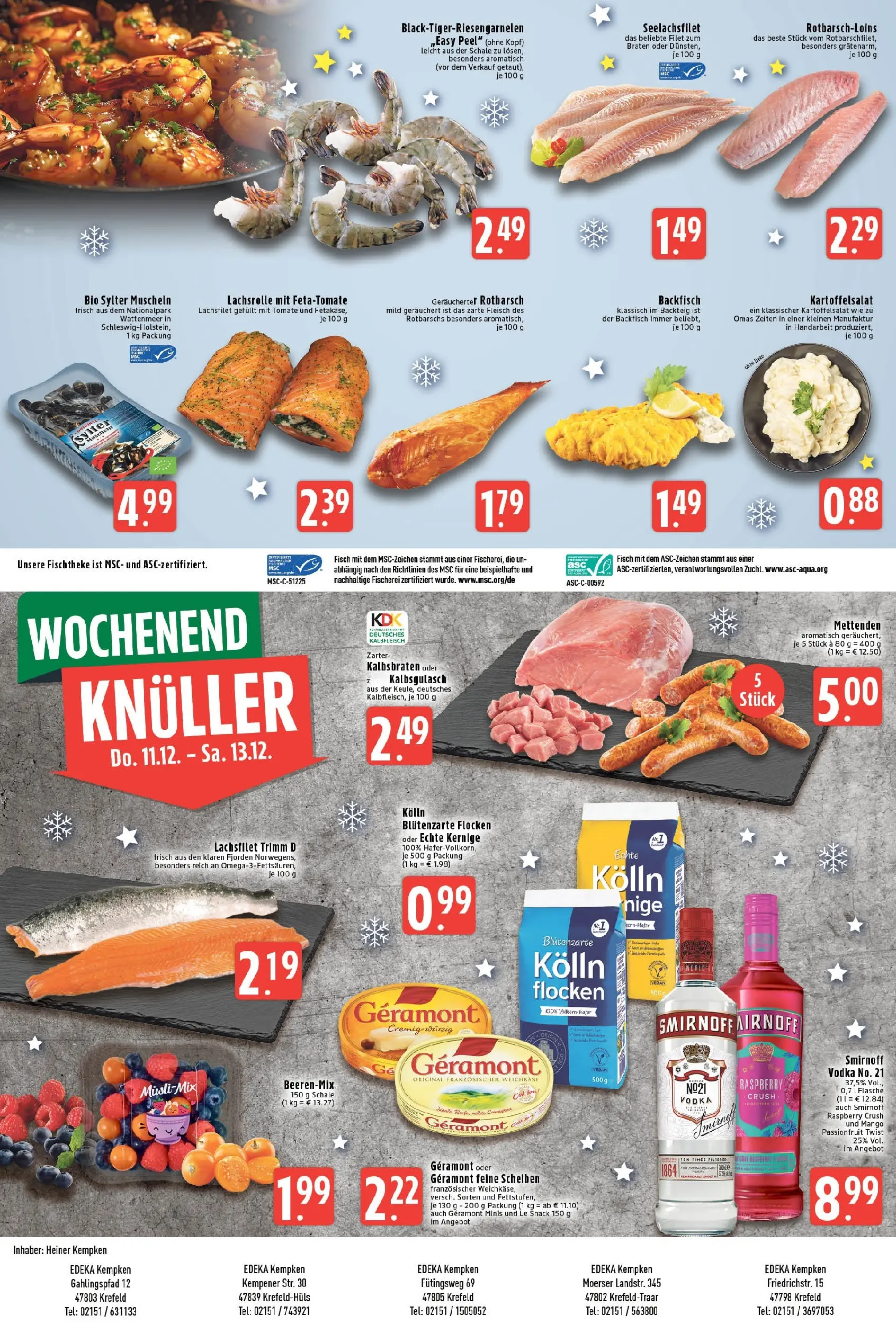 Edeka prospekt Krefeld	 (ab 07.12.2025) » Angebote Online | Seite: 8 | Produkte: Musli, Kolln, Mango, Smirnoff