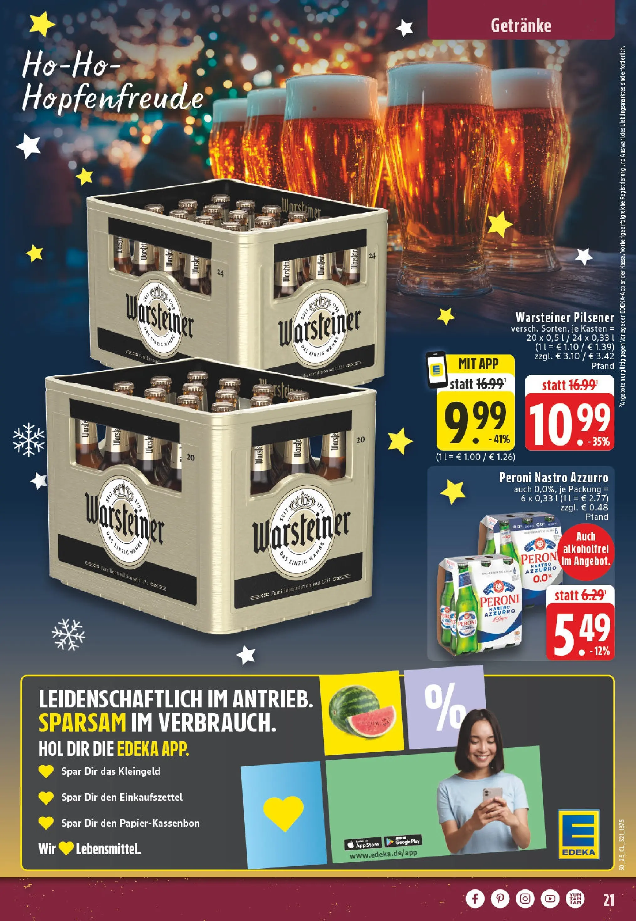 Edeka prospekt Witten-Herbede	 (ab 07.12.2025) » Angebote Online | Seite: 21 | Produkte: Warsteiner