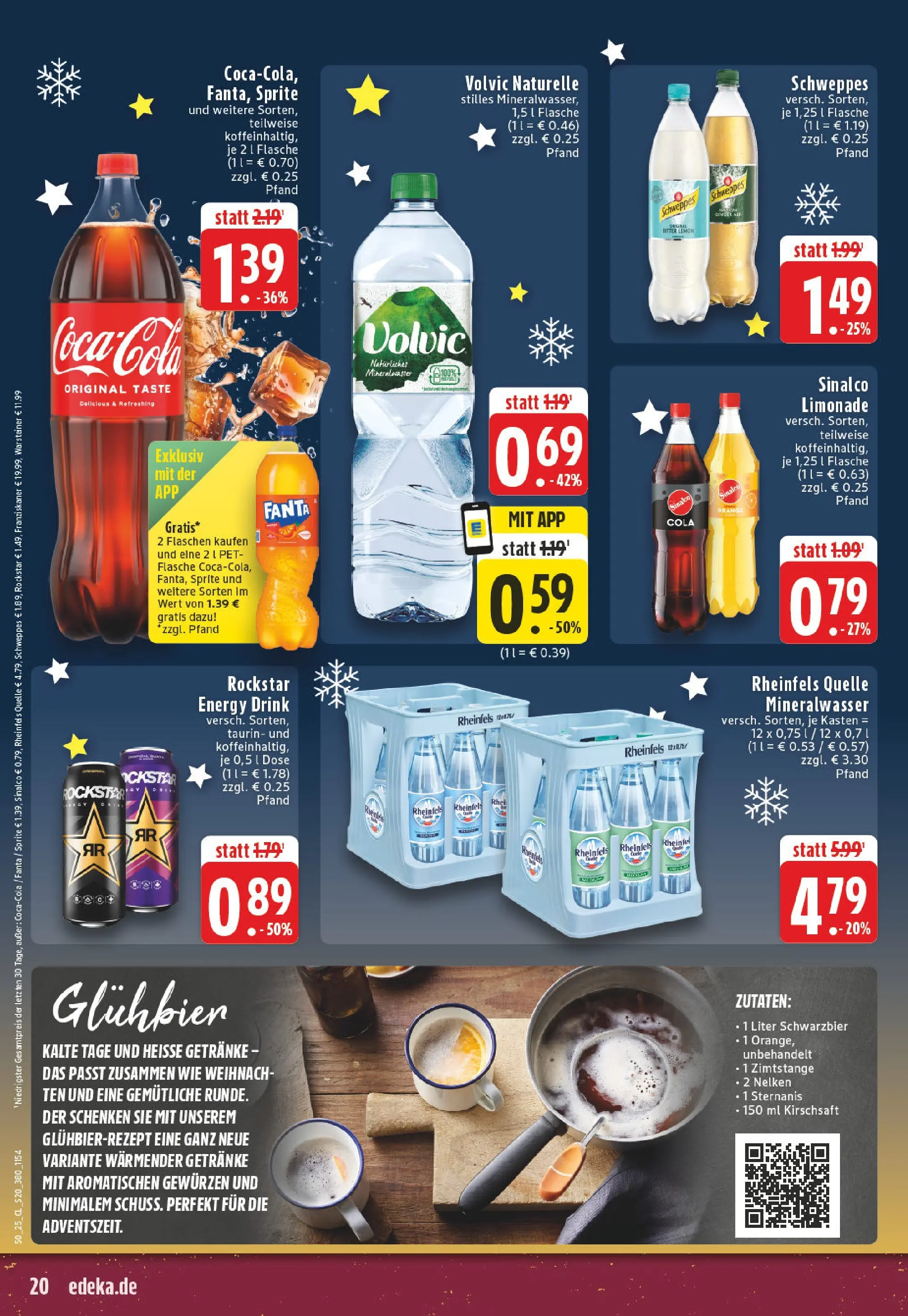 Edeka prospekt Bad Marienberg	 (ab 07.12.2025) » Angebote Online | Seite: 20 | Produkte: Coca cola, Sprite, Energy, Warsteiner