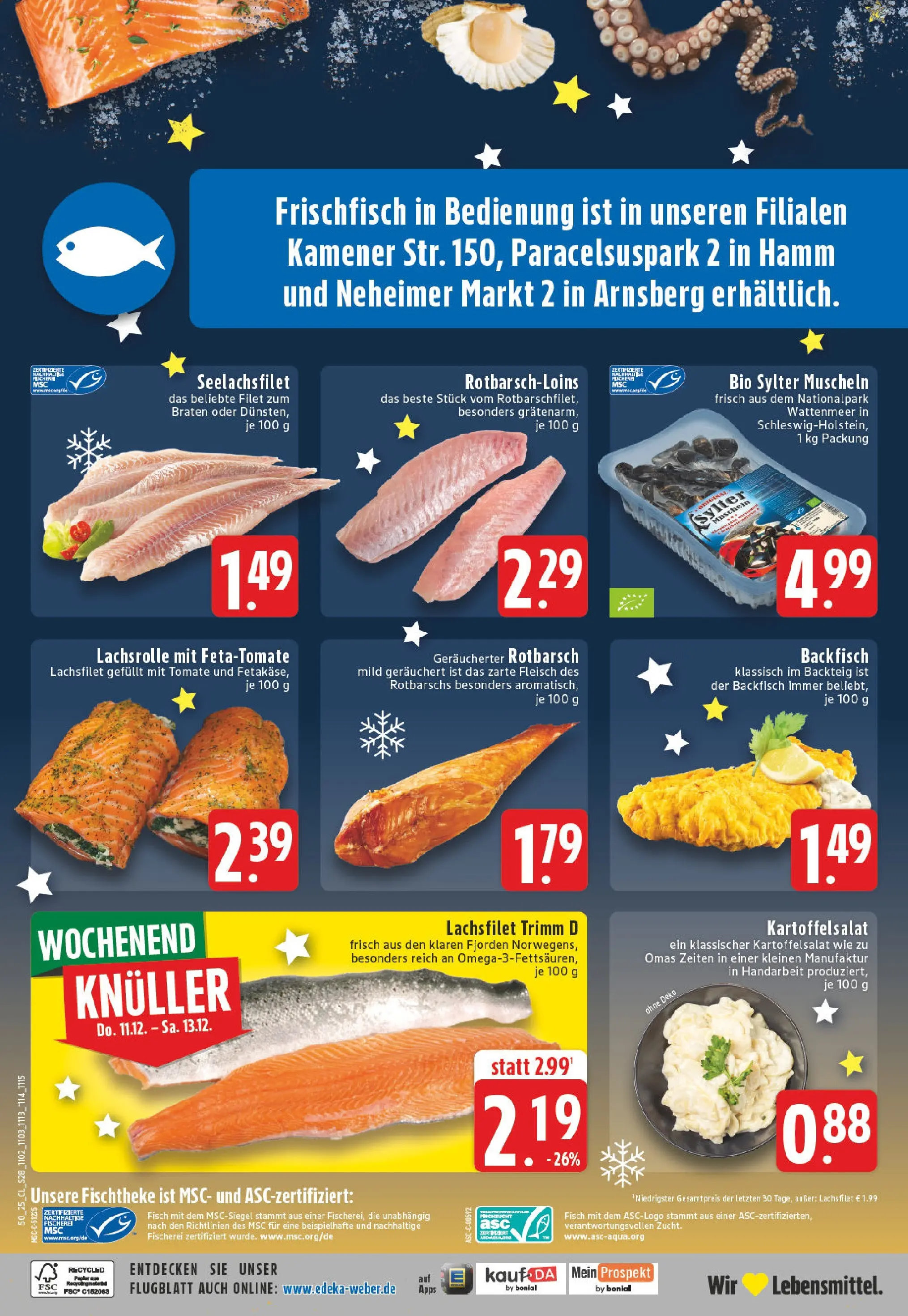 Edeka prospekt Arnsberg-Neheim	 (ab 07.12.2025) » Angebote Online | Seite: 30 | Produkte: Fisch, Fleisch