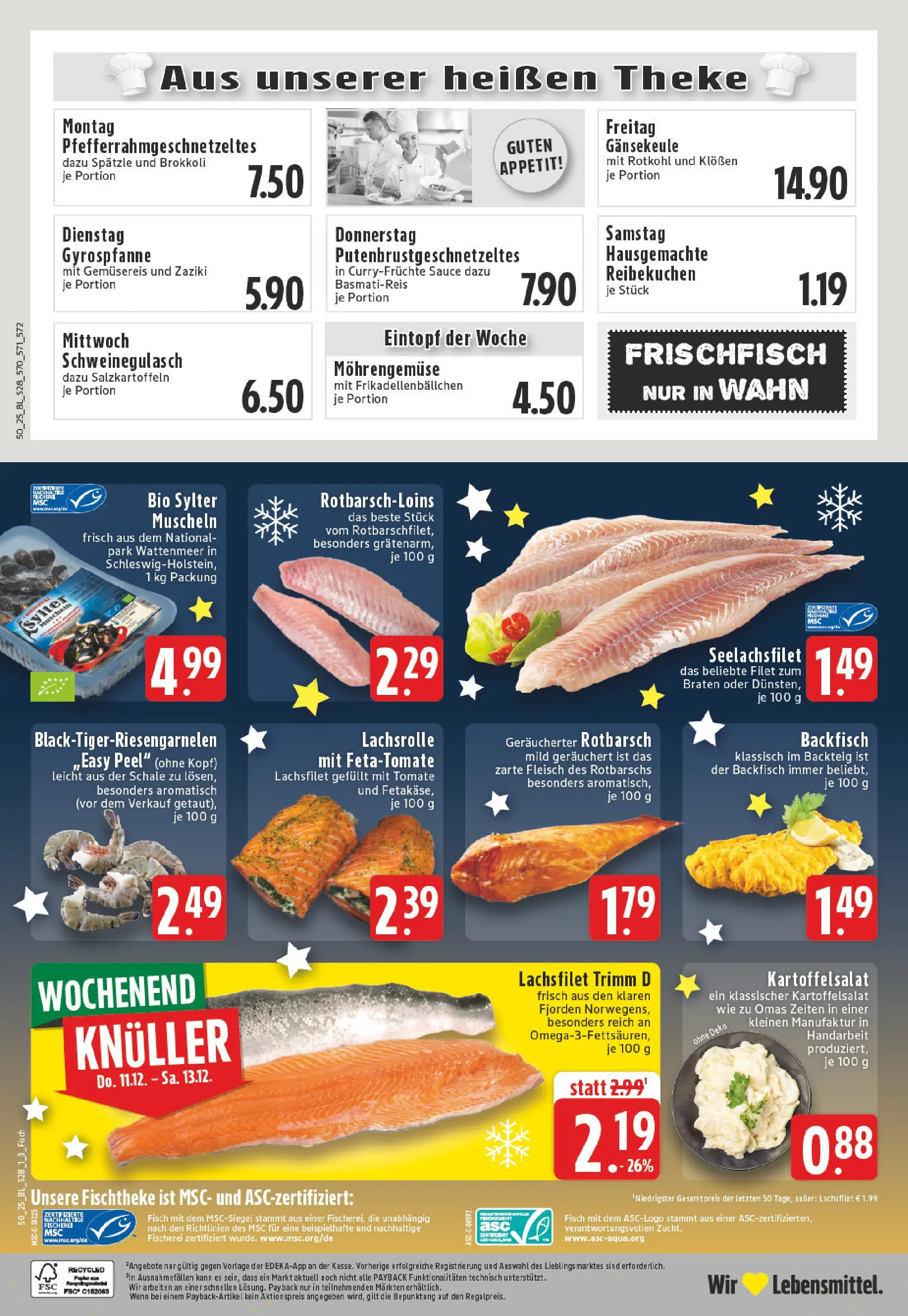 Edeka prospekt Köln	 (ab 08.12.2025) » Angebote Online | Seite: 30 | Produkte: Basmatireis, Rotkohl, Theke, Fisch