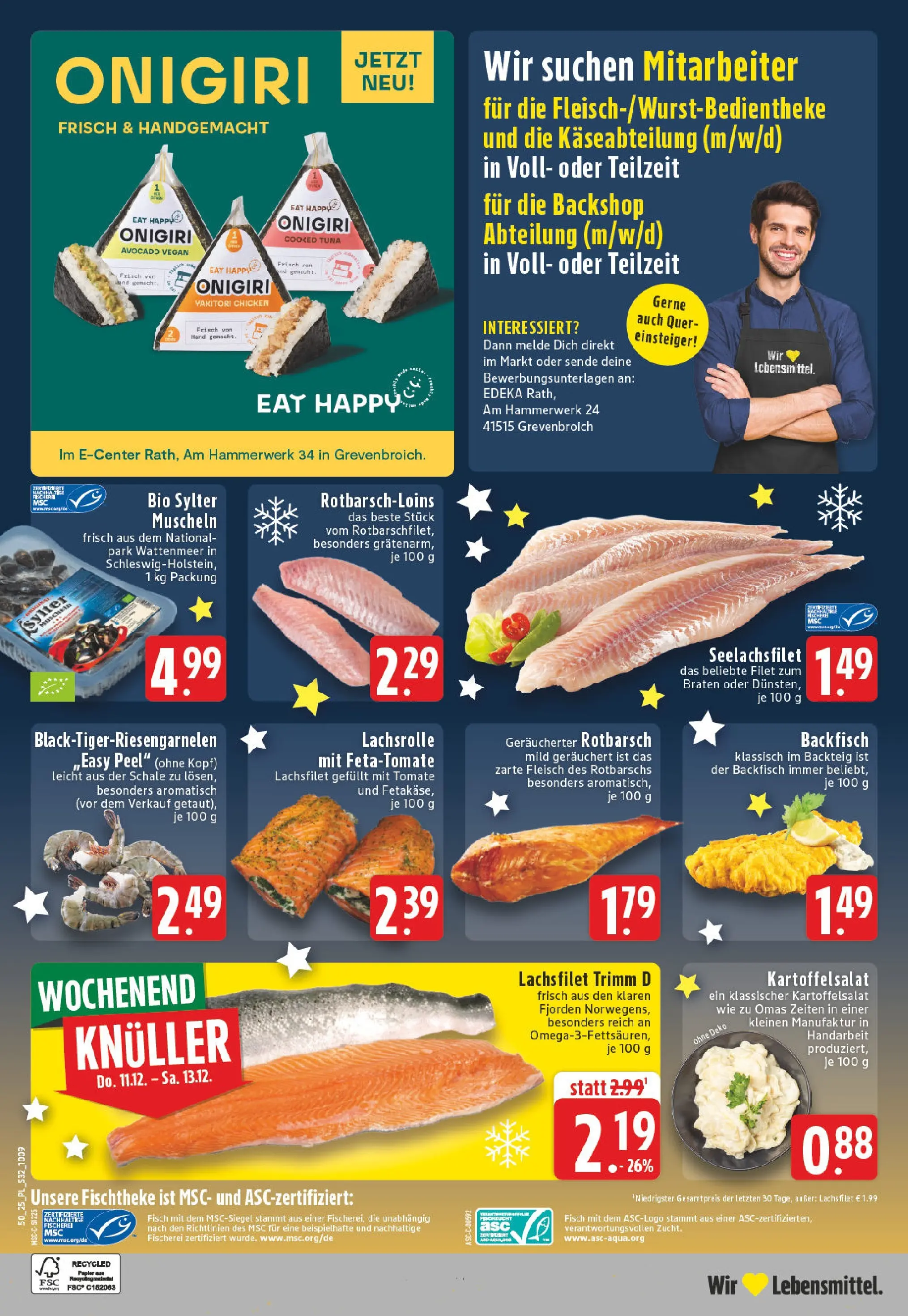 Edeka prospekt Grevenbroich	 (ab 07.12.2025) » Angebote Online | Seite: 34 | Produkte: Fisch, Avocado, Fleisch