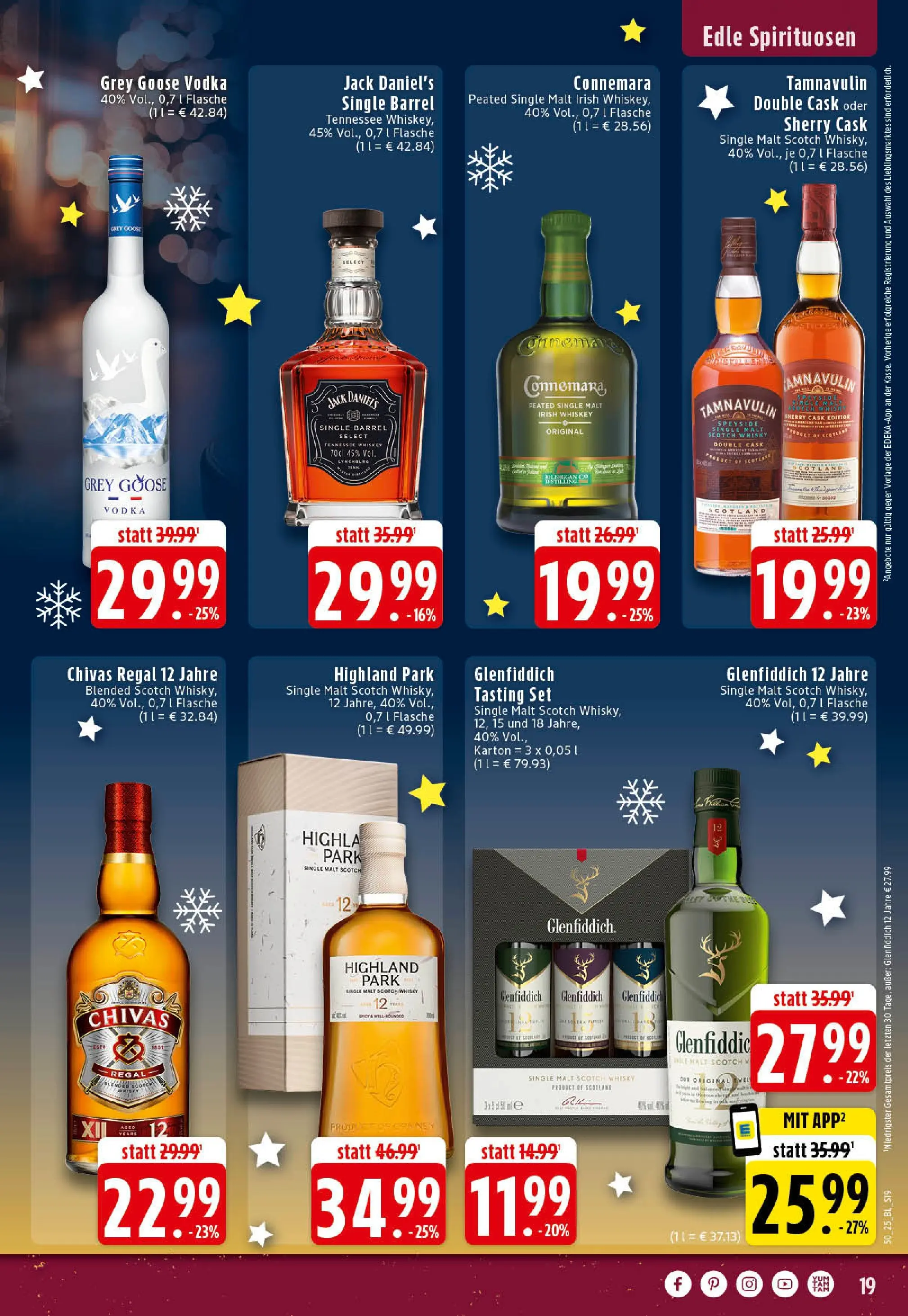 Edeka prospekt Hörstel-Riesenbeck	 (ab 07.12.2025) » Angebote Online | Seite: 19 | Produkte: Whisky, Regal, Jack Daniel's, Whiskey