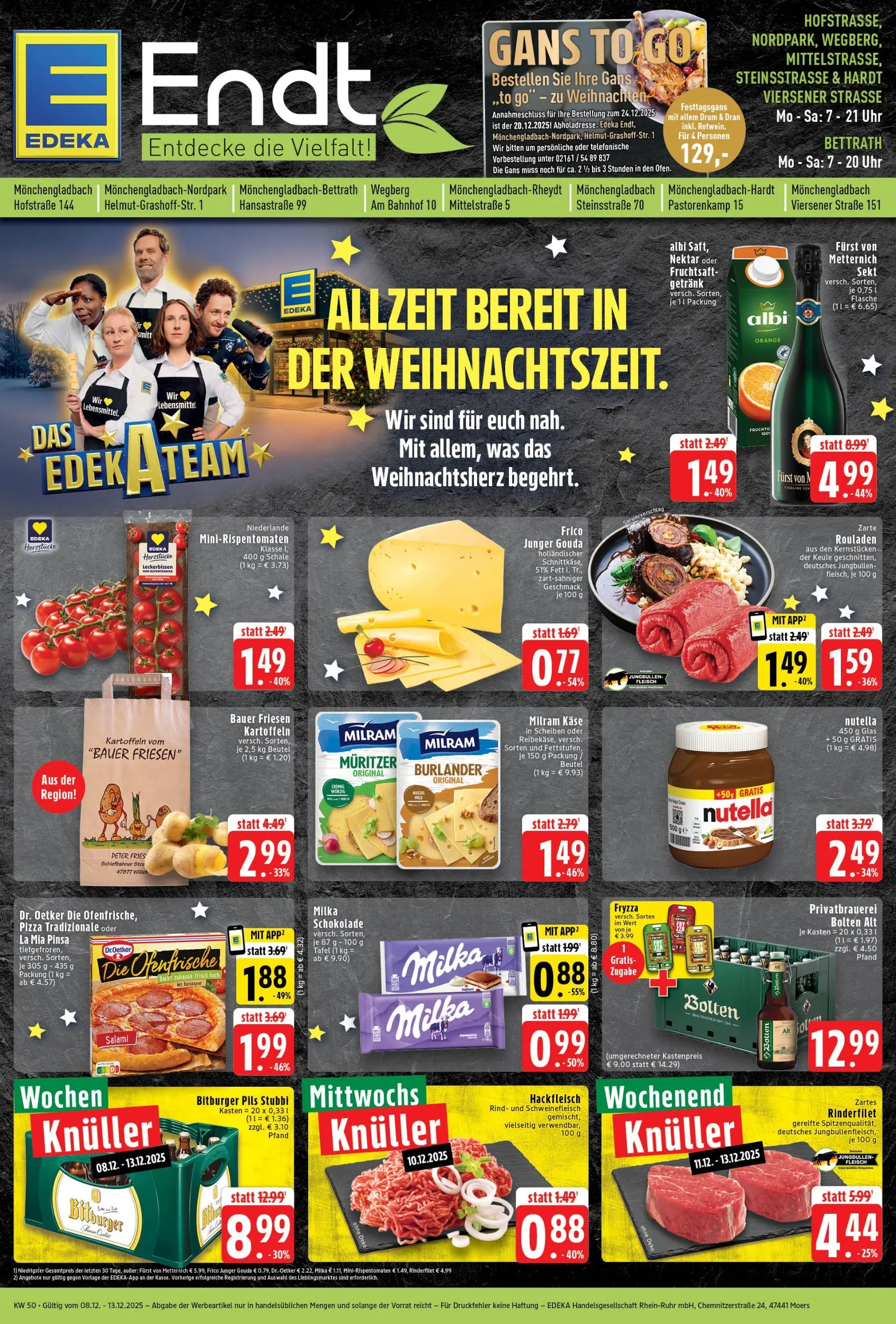 Edeka prospekt Wegberg	 (ab 07.12.2025) » Angebote Online | Seite: 1 | Produkte: Furst von metternich, Käse, Gouda, Fleisch