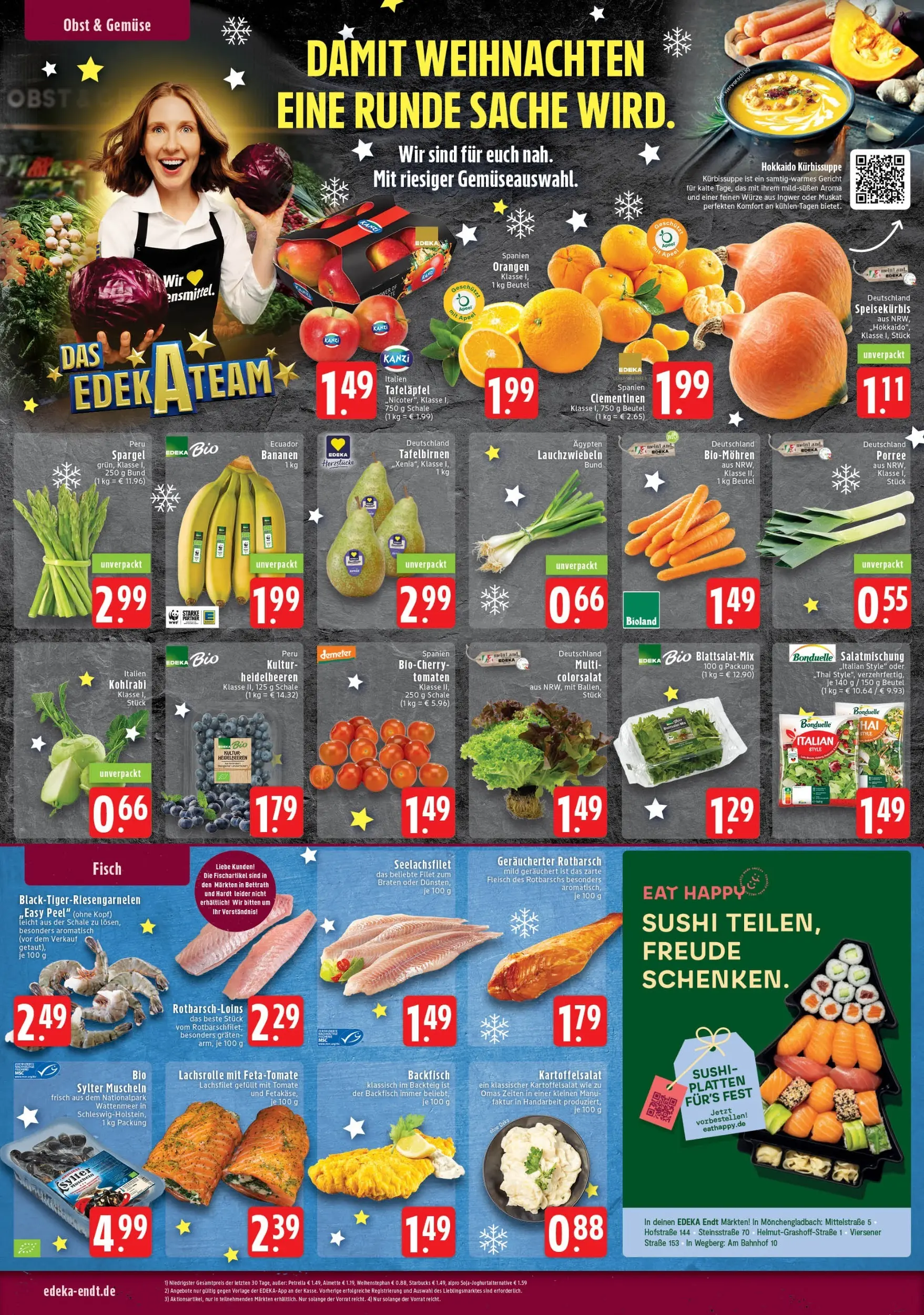 Edeka prospekt Wegberg	 (ab 07.12.2025) » Angebote Online | Seite: 4 | Produkte: Almette, Starbucks, Heidelbeeren, Fisch
