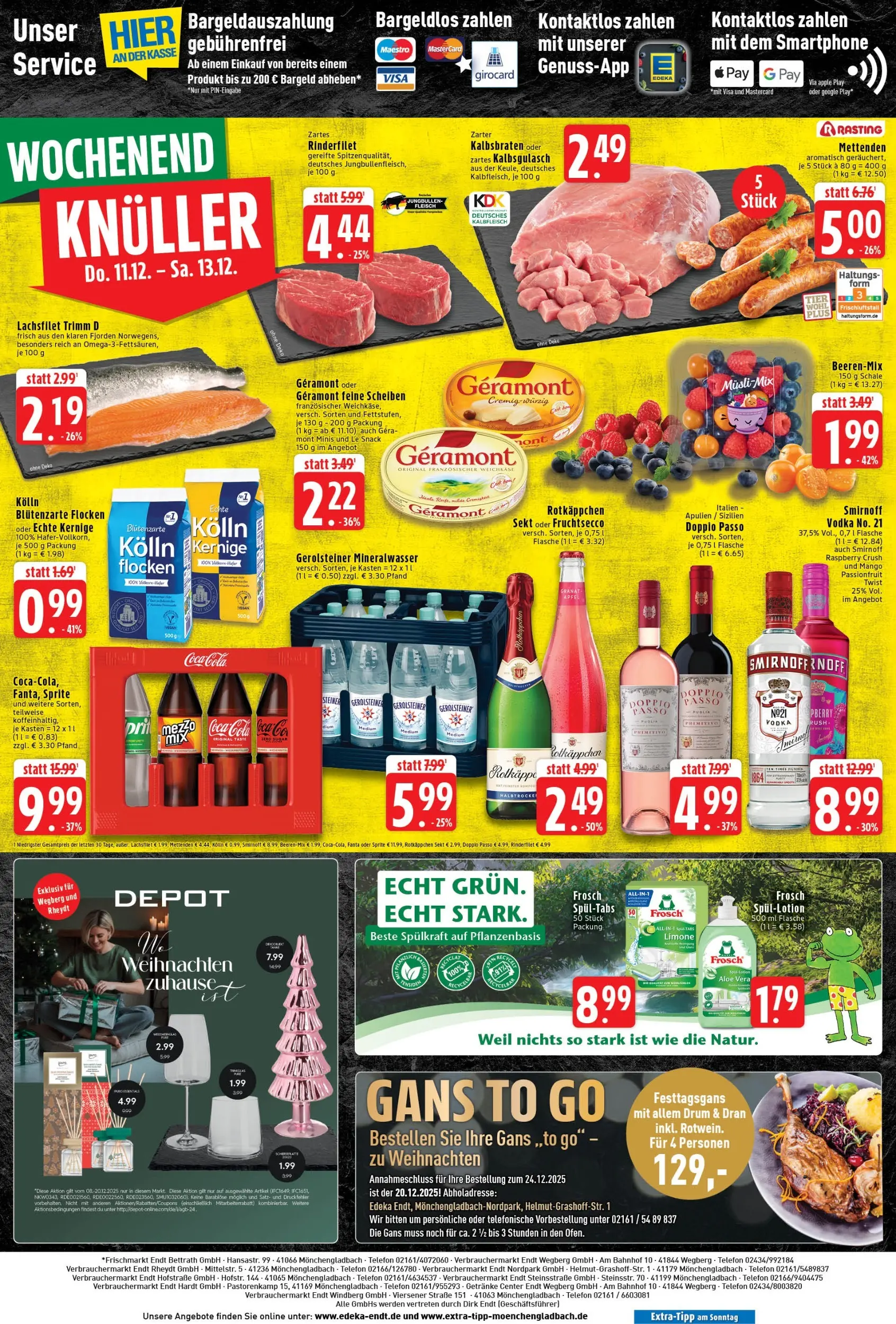 Edeka prospekt Wegberg	 (ab 07.12.2025) » Angebote Online | Seite: 12 | Produkte: Sprite, Sekt, Fruchtsecco, Smirnoff