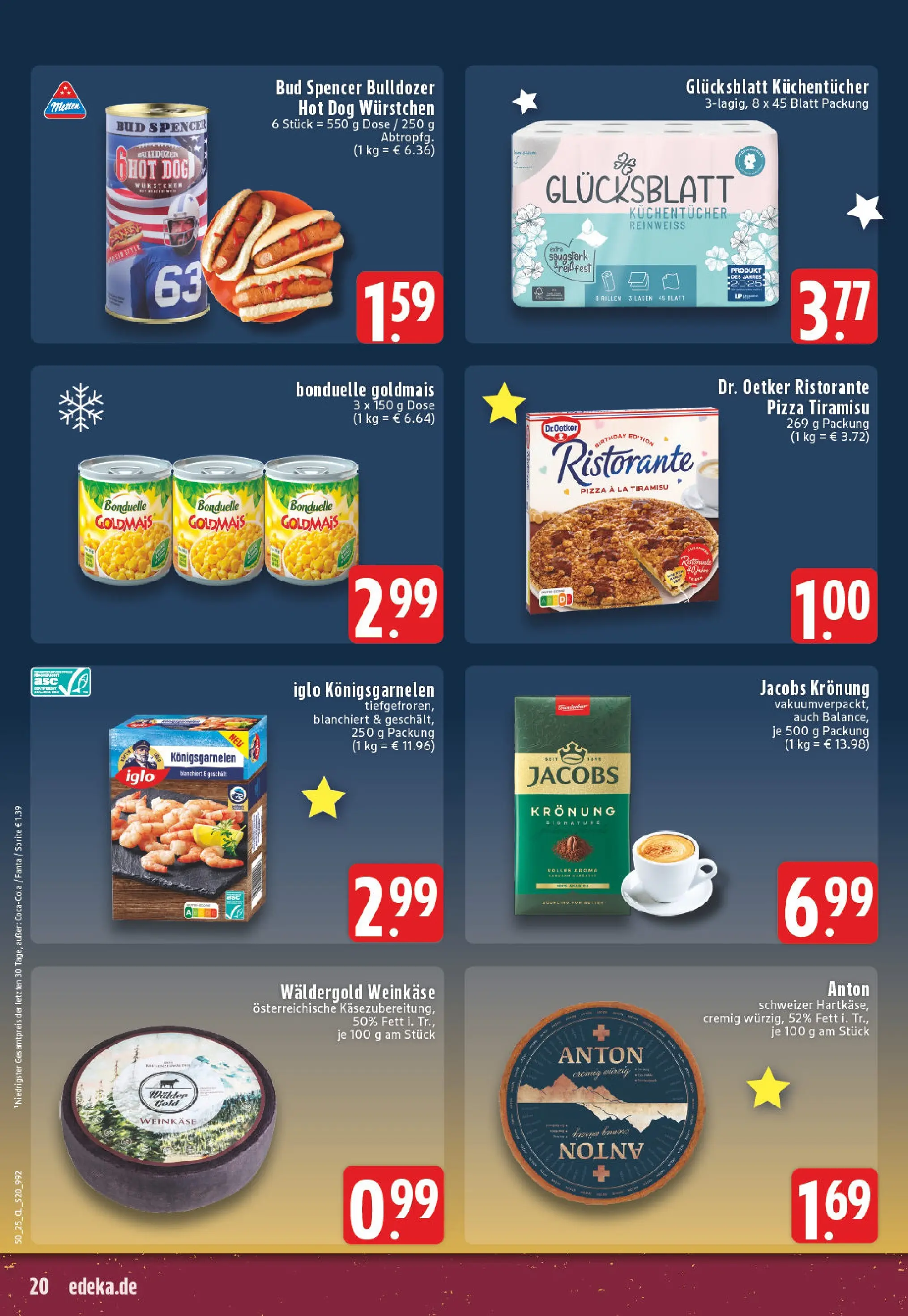 Edeka prospekt Köln-Lindenthal	 (ab 07.12.2025) » Angebote Online | Seite: 20 | Produkte: Ristorante, Fanta, Sprite, Pizza