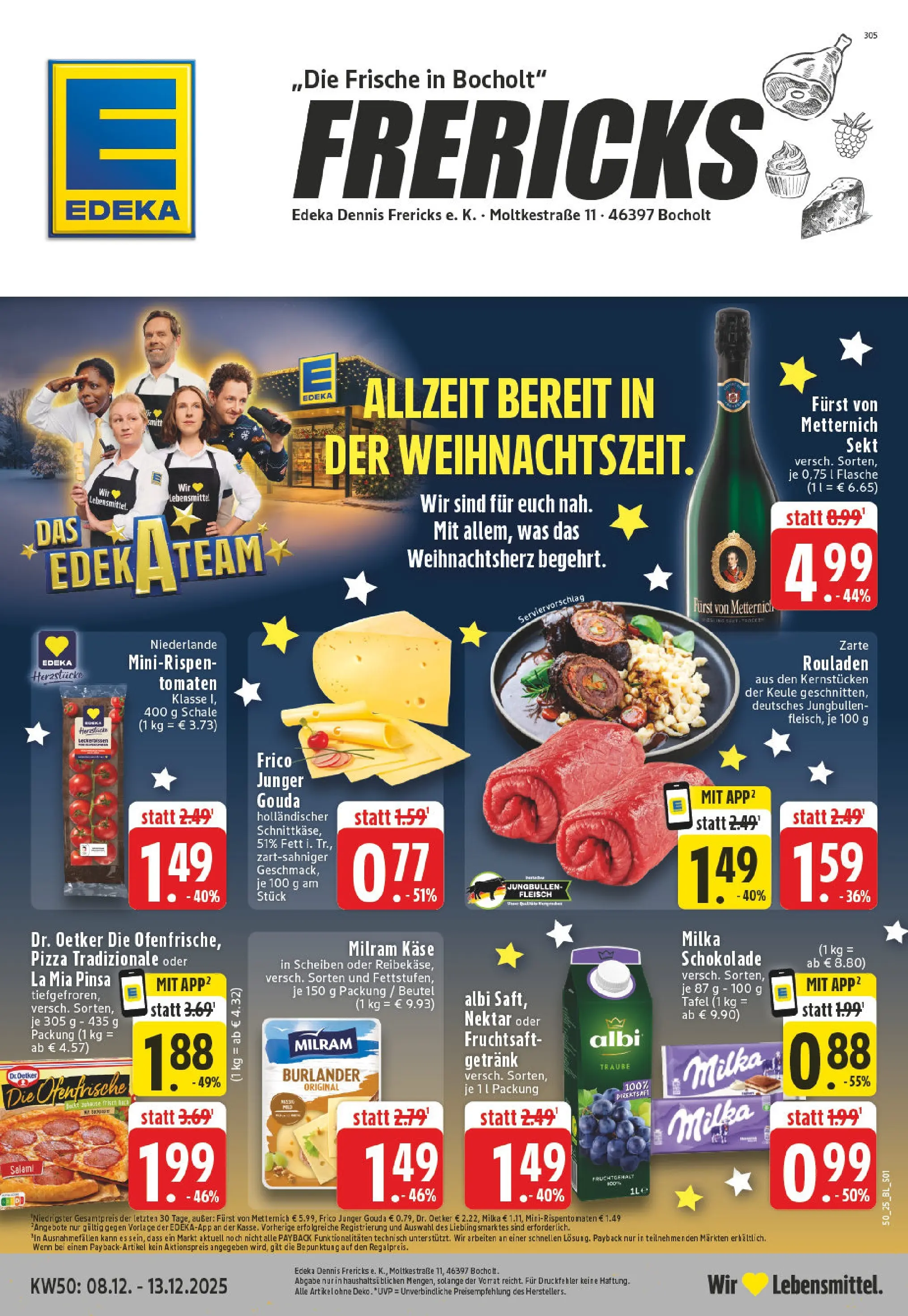 Edeka prospekt Bocholt	 (ab 07.12.2025) » Angebote Online | Seite: 1 | Produkte: Gouda, Milka, Ofenfrische, Milram
