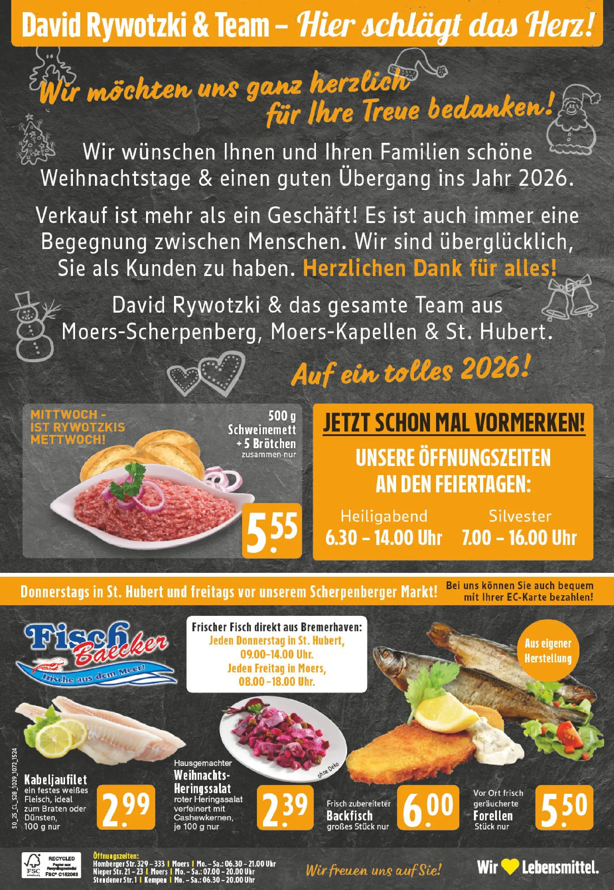 Edeka prospekt Moers	 (ab 07.12.2025) » Angebote Online | Seite: 30 | Produkte: Fisch, Uhr