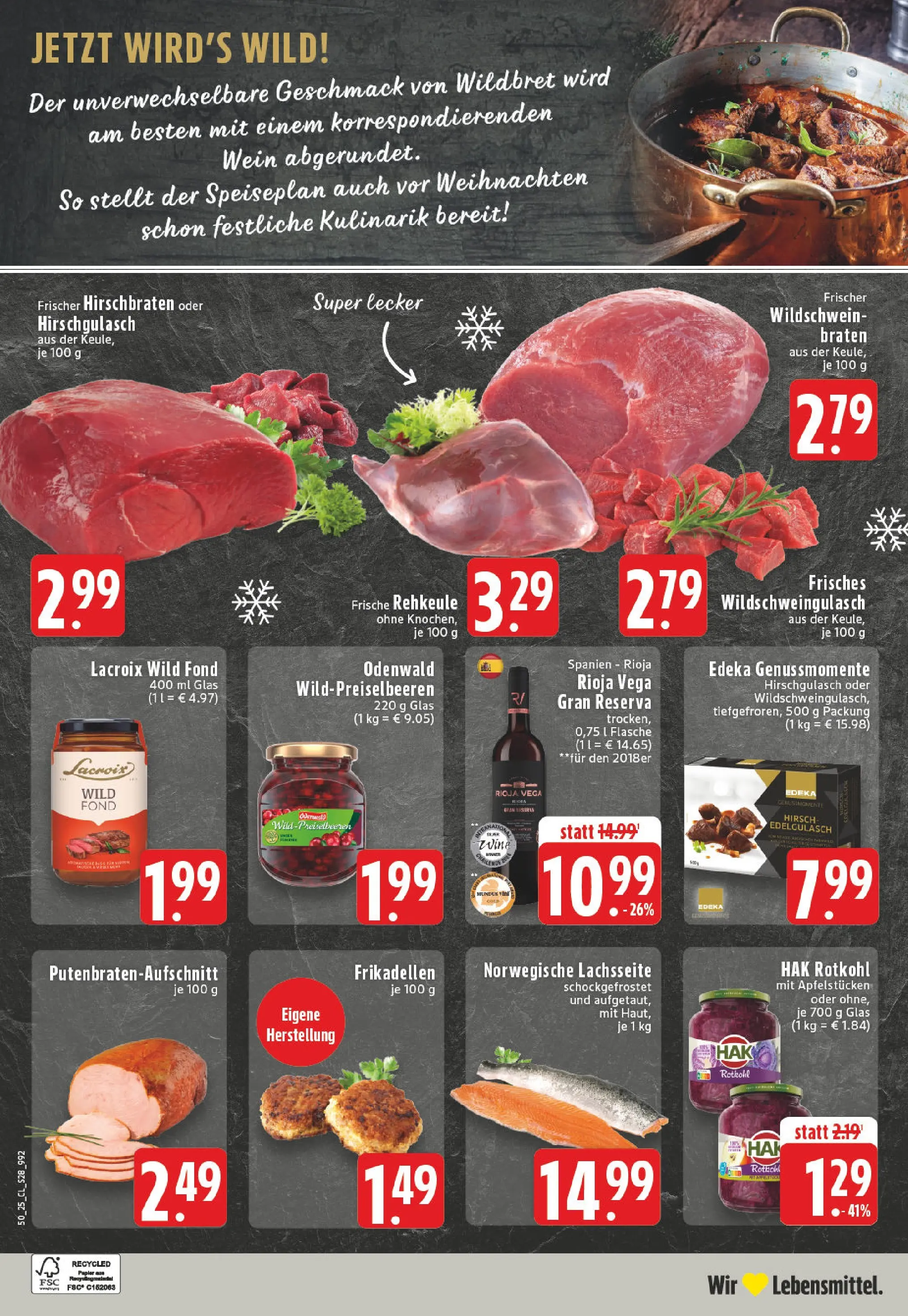Edeka prospekt Köln-Lindenthal	 (ab 07.12.2025) » Angebote Online | Seite: 30 | Produkte: Rotkohl, Wein