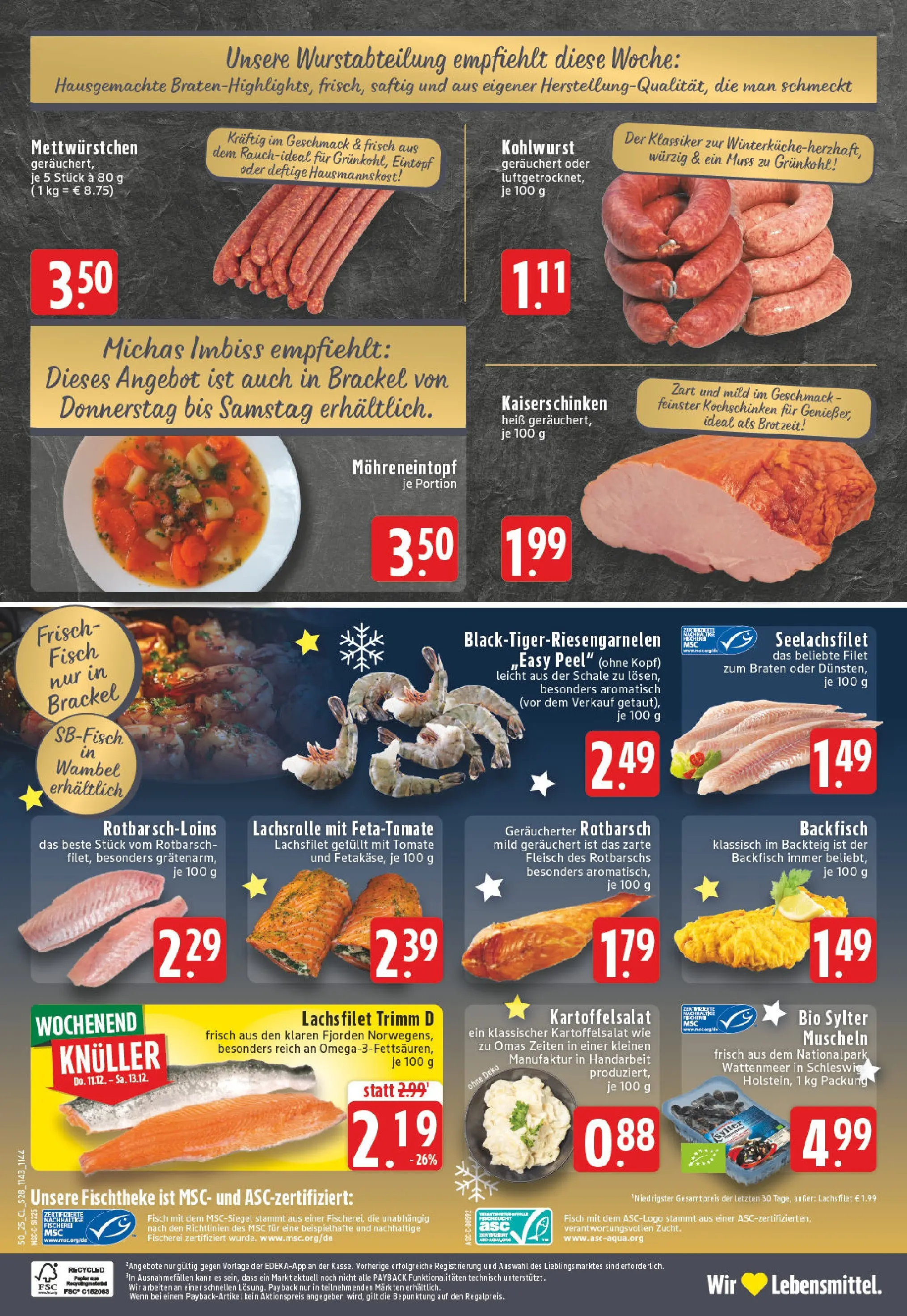 Edeka prospekt Dortmund-Wambel	 (ab 07.12.2025) » Angebote Online | Seite: 30 | Produkte: Fisch, Fleisch