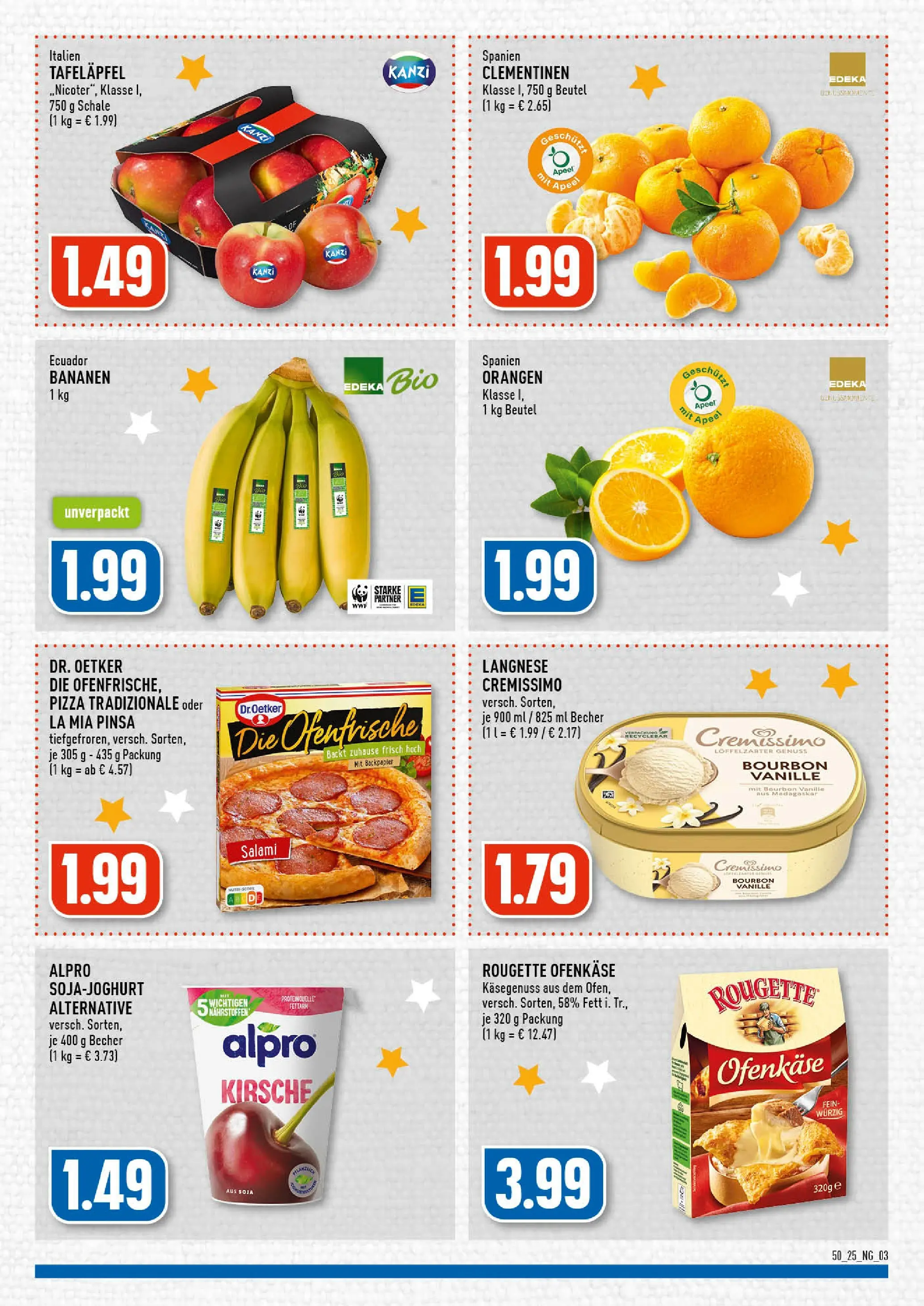 Edeka prospekt Wermelskirchen	 (ab 07.12.2025) » Angebote Online | Seite: 3 | Produkte: Cremissimo, Alpro, Pizza, Bourbon
