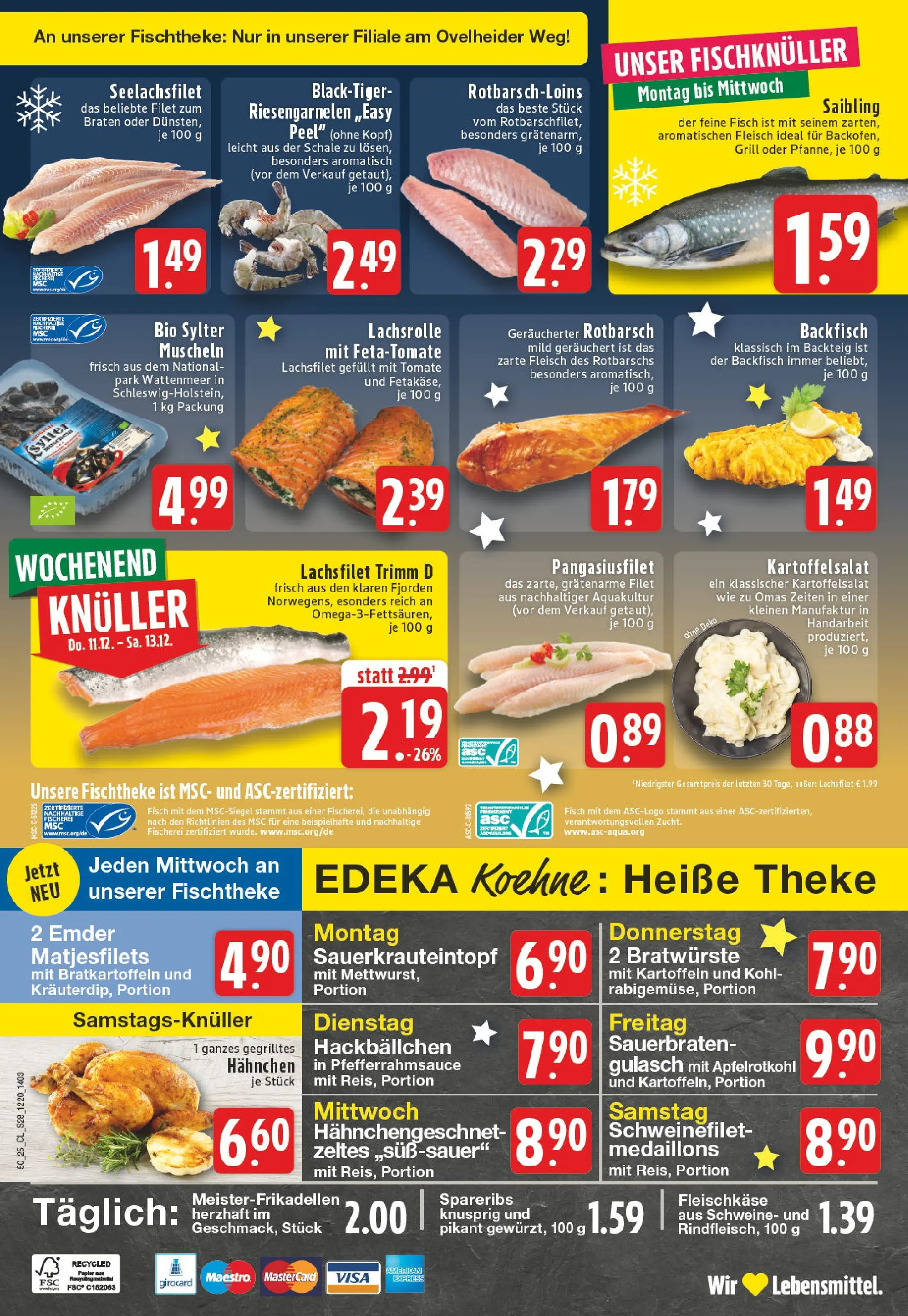 Edeka prospekt Marl	 (ab 07.12.2025) » Angebote Online | Seite: 30 | Produkte: Hahnchen, Theke, Kartoffeln, Fleisch