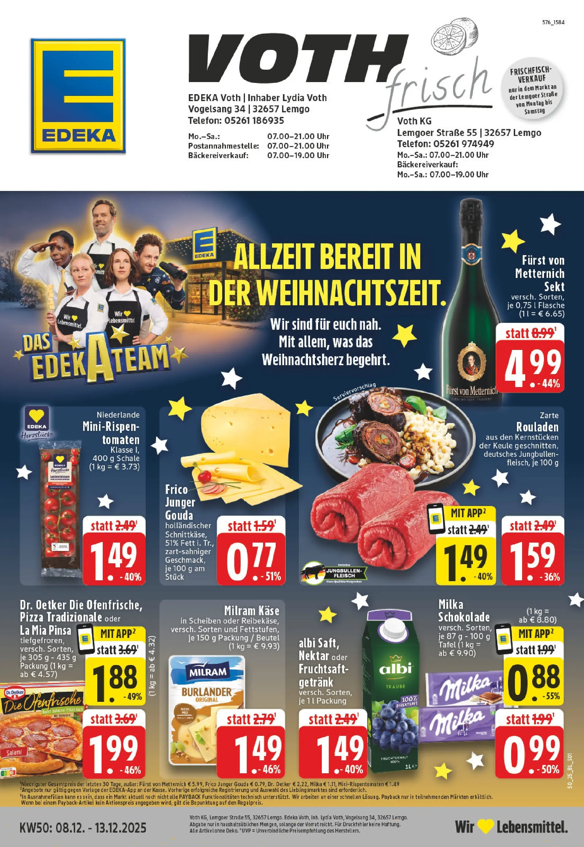 Edeka prospekt Lemgo	 (ab 07.12.2025) » Angebote Online | Seite: 1 | Produkte: Käse, Gouda, Salami, Fleisch
