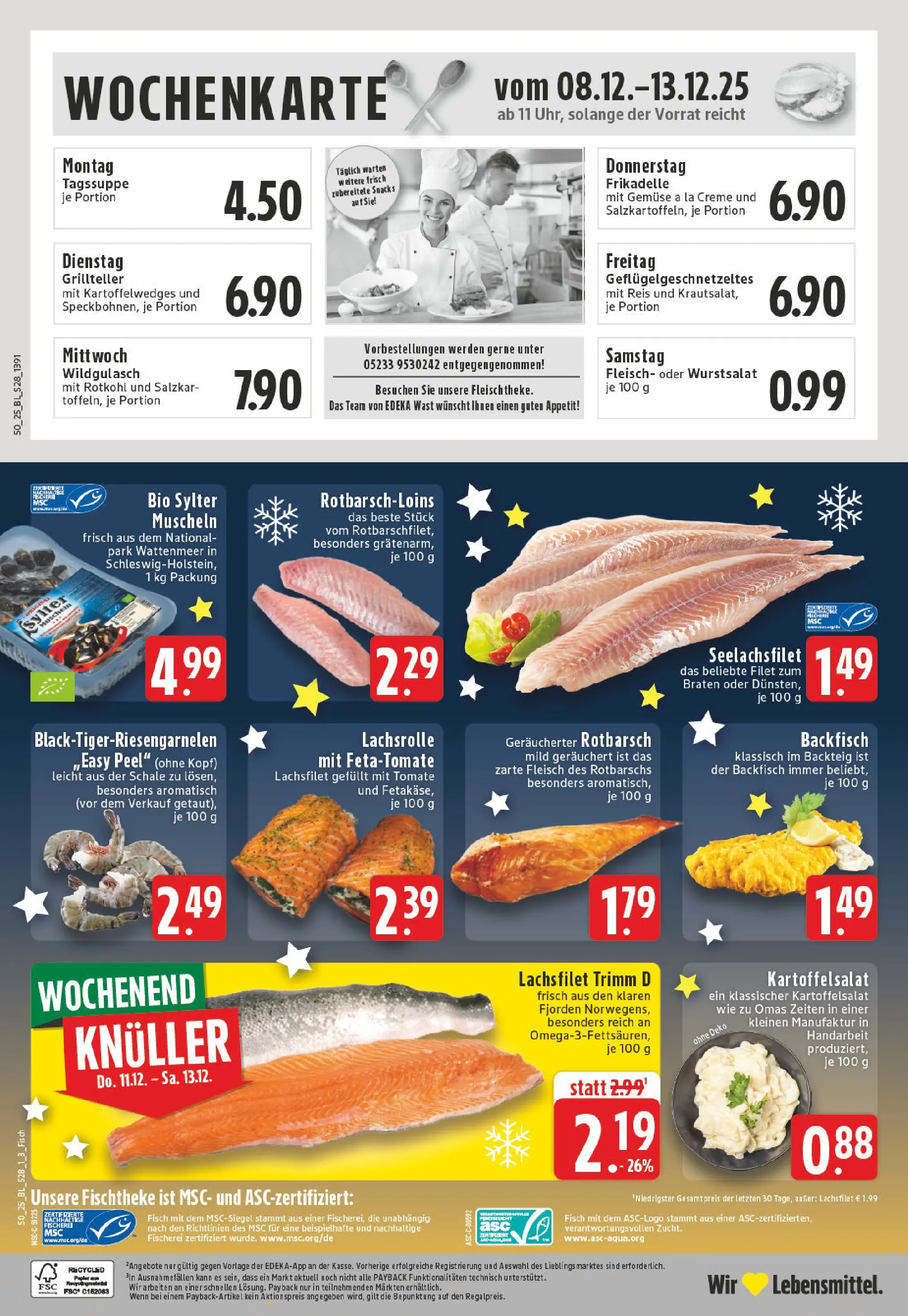 Edeka prospekt Steinheim	 (ab 07.12.2025) » Angebote Online | Seite: 30 | Produkte: Fisch, Gemüse, Reis, Fleisch