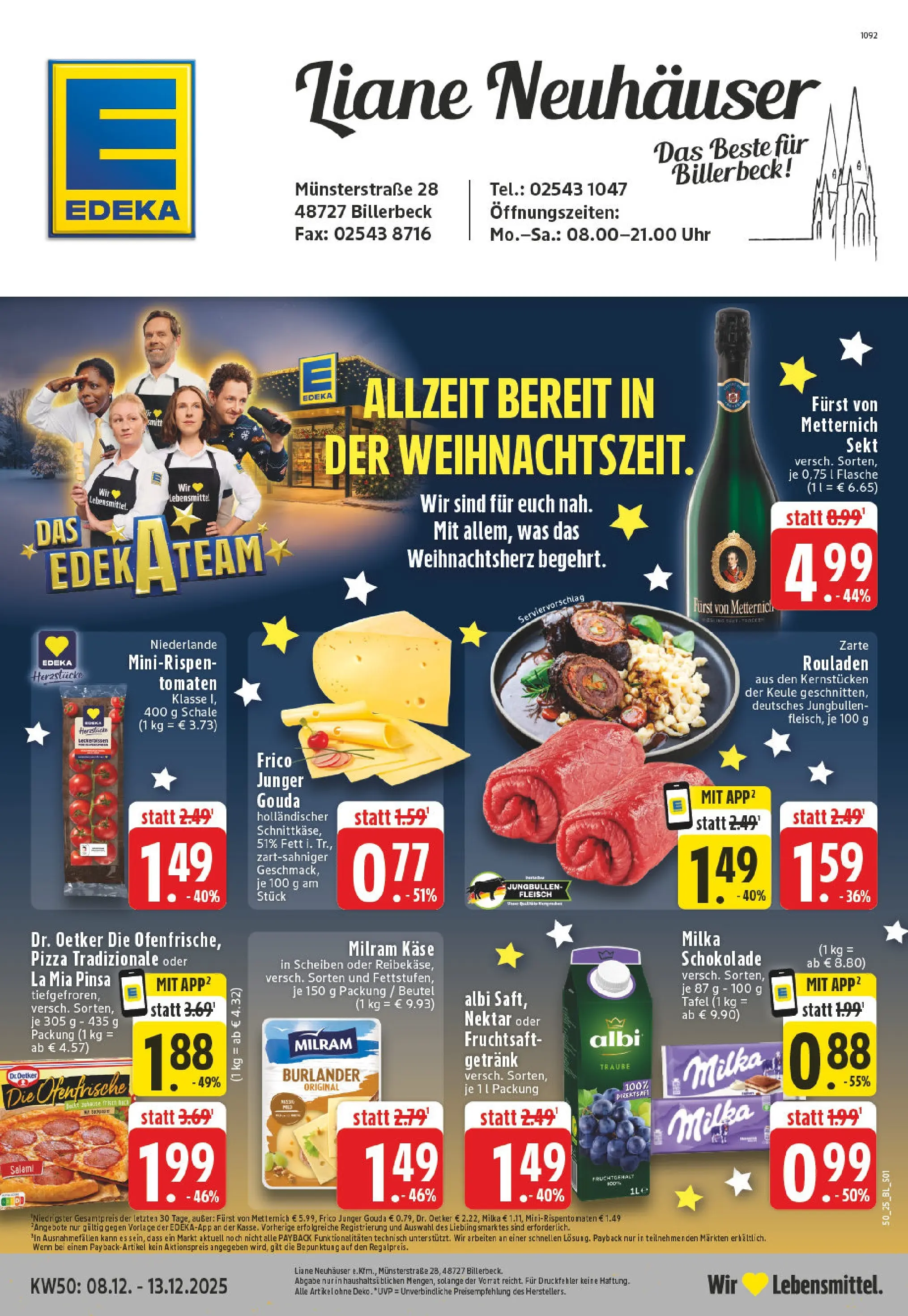 Edeka prospekt Billerbeck	 (ab 07.12.2025) » Angebote Online | Seite: 1