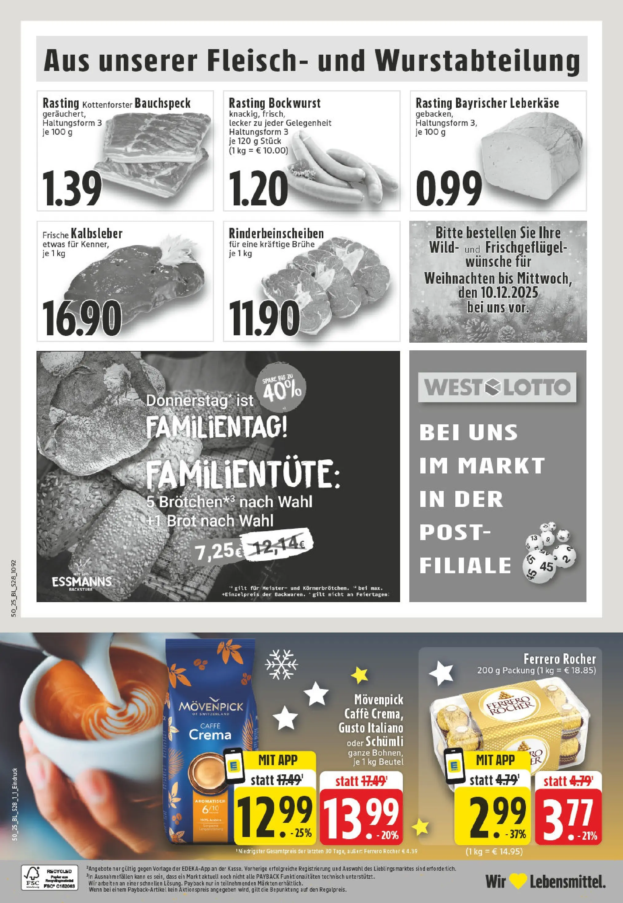 Edeka prospekt Billerbeck	 (ab 07.12.2025) » Angebote Online | Seite: 30