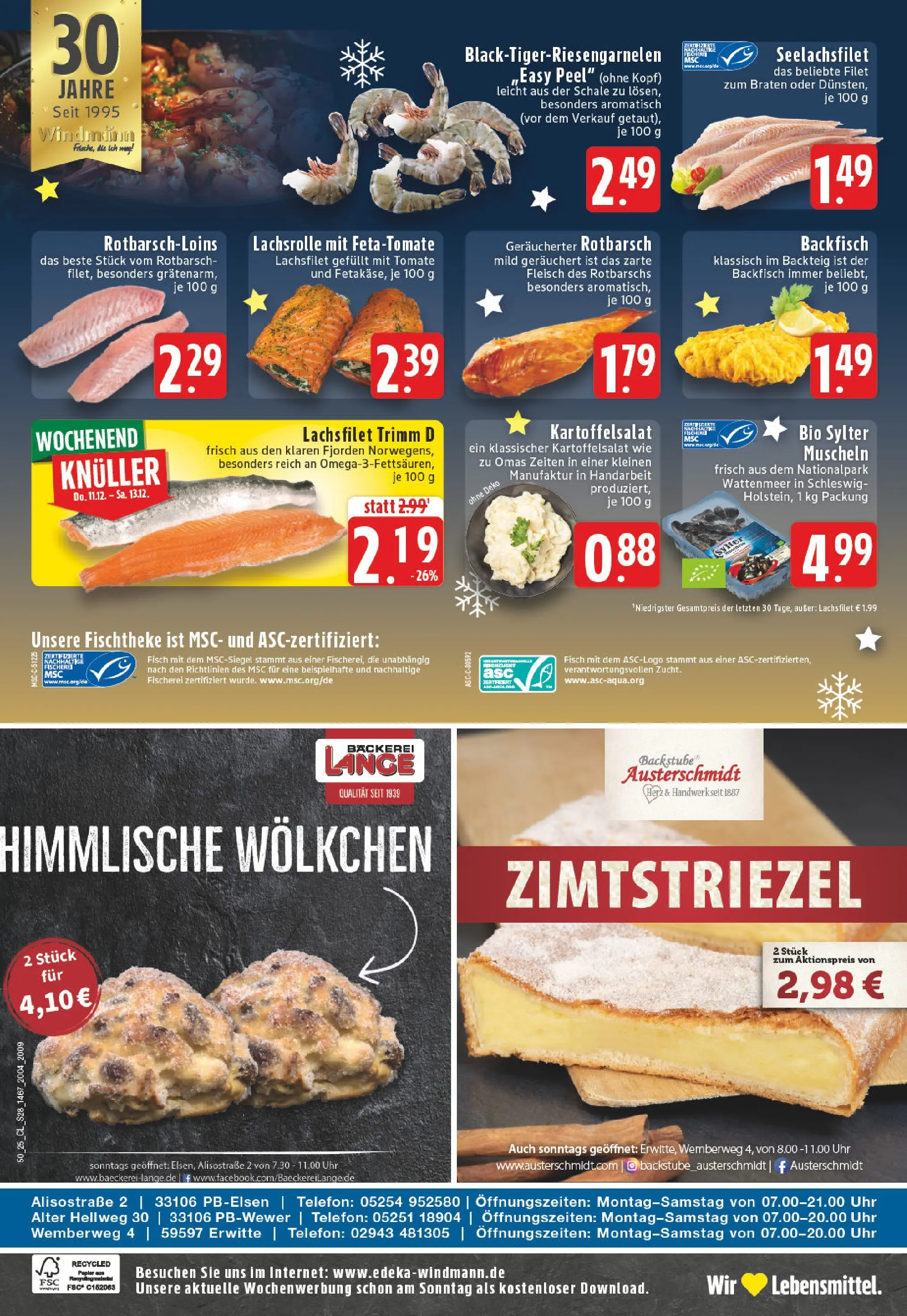 Edeka prospekt Erwitte	 (ab 07.12.2025) » Angebote Online | Seite: 30 | Produkte: Fisch, Fleisch, Telefon, Uhr