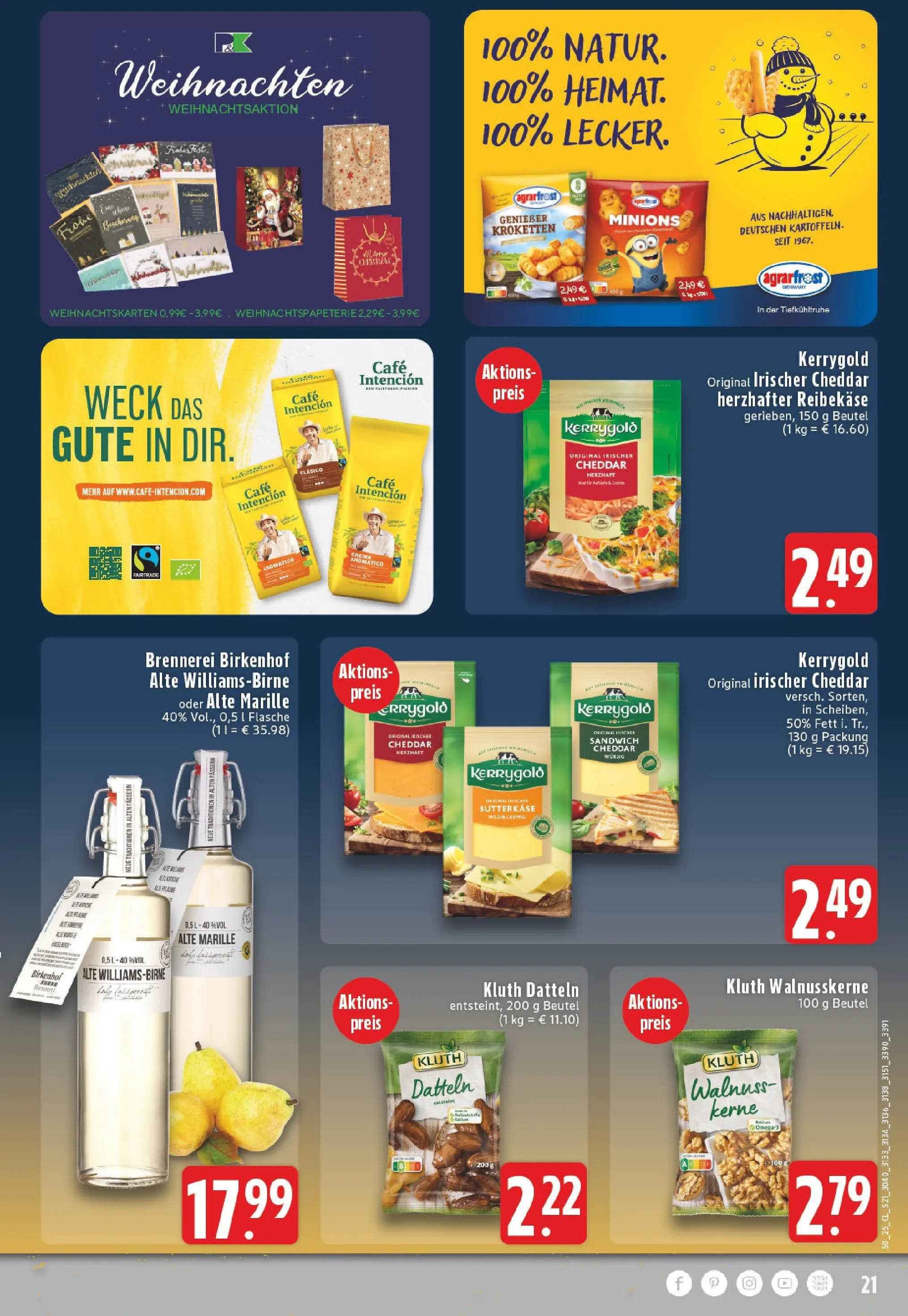 Edeka prospekt Geldern	 (ab 07.12.2025) » Angebote Online | Seite: 21 | Produkte: Reibekase