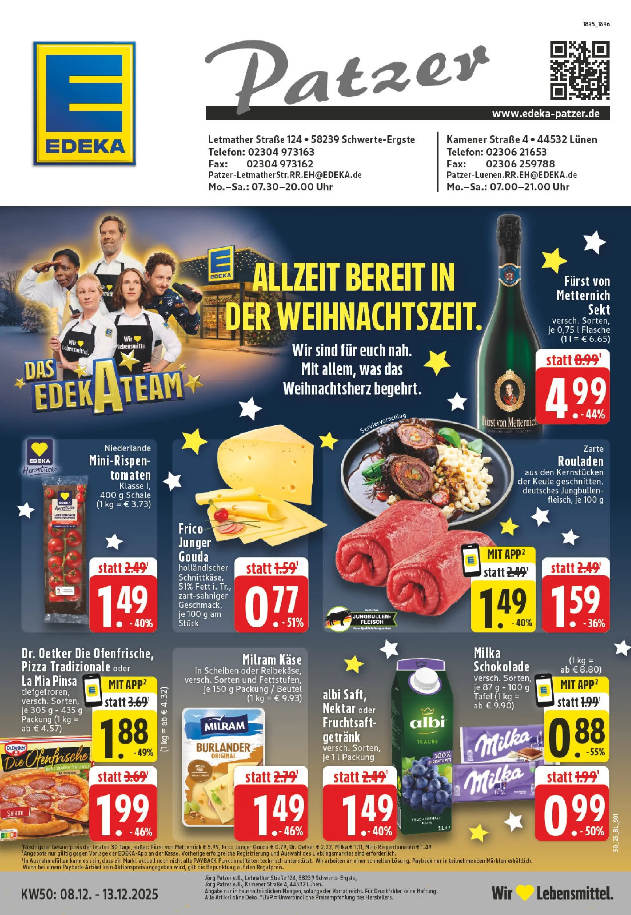 Edeka prospekt Schwerte - Ergste	 (ab 07.12.2025) » Angebote Online | Seite: 1 | Produkte: Käse, Gouda, Ofenfrische, Telefon