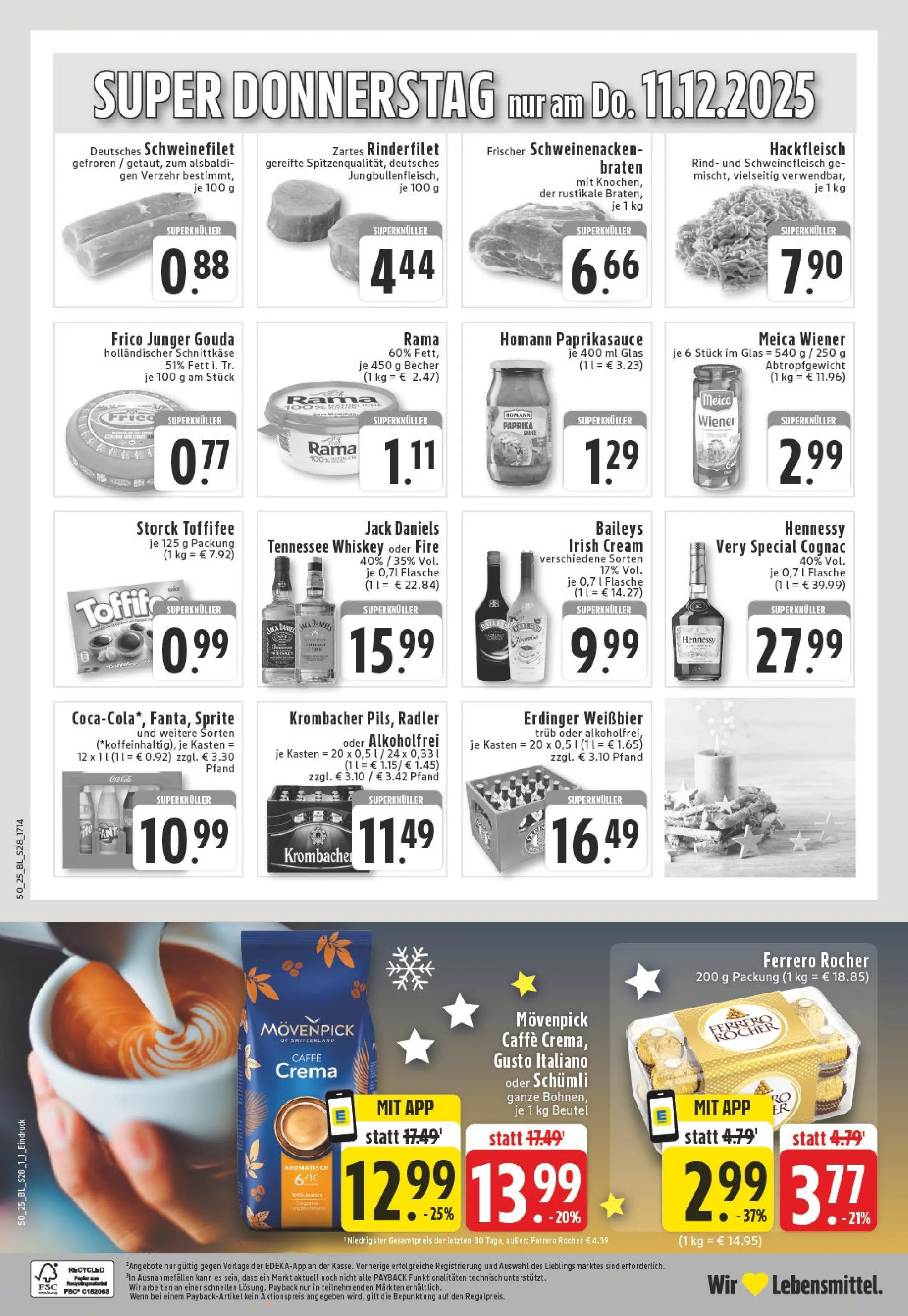 Edeka prospekt Gronau	 (ab 07.12.2025) » Angebote Online | Seite: 30 | Produkte: Weißbier, Paprika, Krombacher, Schweinefleisch