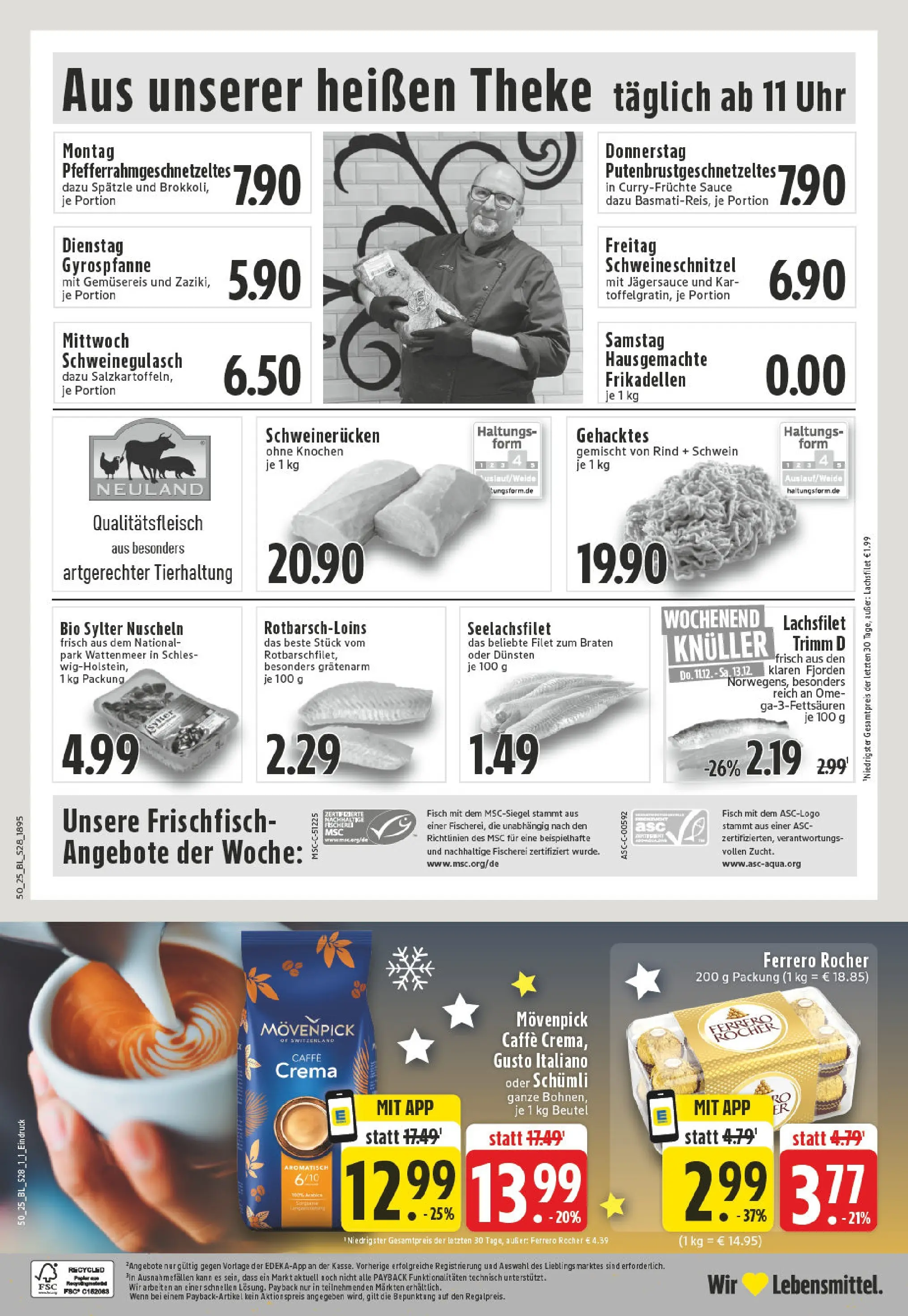 Edeka prospekt Schwerte - Ergste	 (ab 07.12.2025) » Angebote Online | Seite: 30 | Produkte: Ferrero rocher, Theke, Fisch, Rock