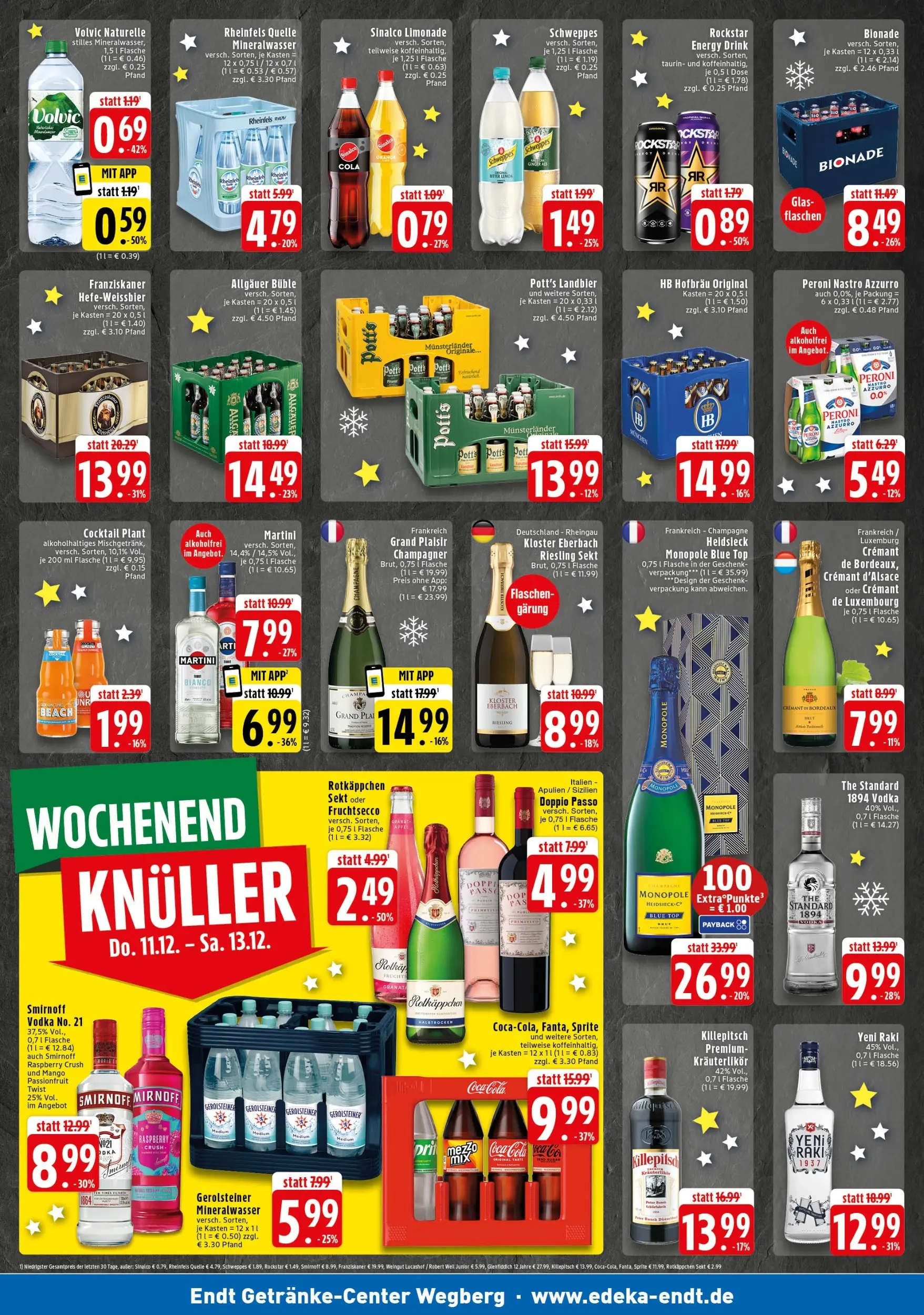 Edeka prospekt Wegberg	 (ab 07.12.2025) » Angebote Online | Seite: 2 | Produkte: Sinalco, Rotkäppchen, Vodka, Volvic