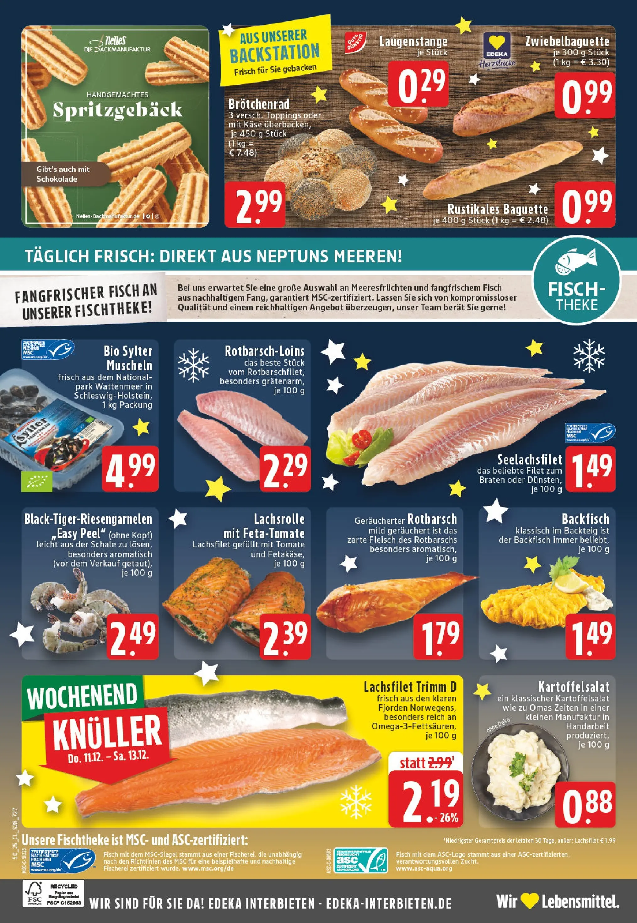 Edeka prospekt Weilerswist	 (ab 07.12.2025) » Angebote Online | Seite: 30 | Produkte: Theke, Schokolade, Fisch, Fleisch