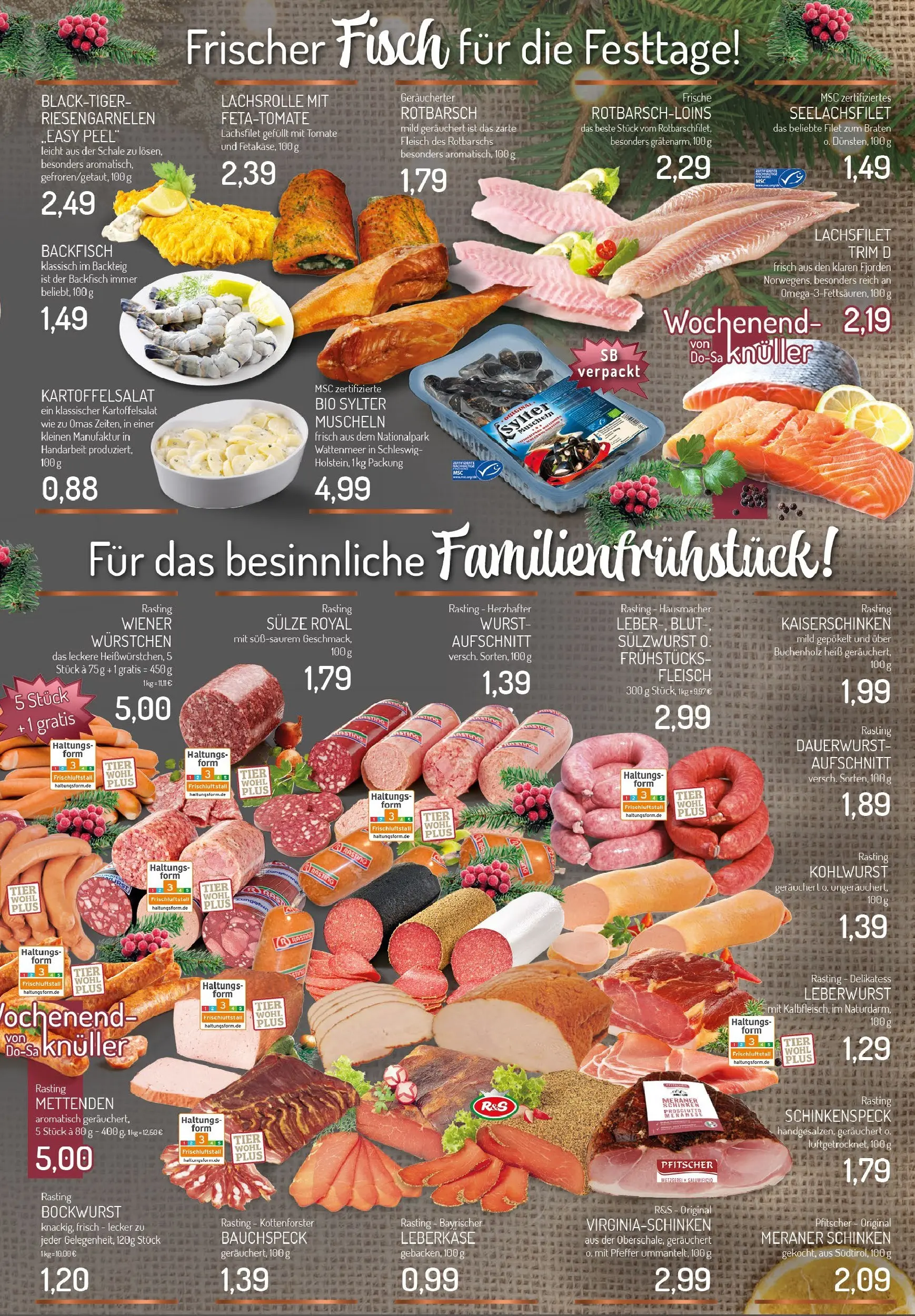 Edeka prospekt Essen	 (ab 08.12.2025) » Angebote Online | Seite: 5 | Produkte: Wiener wurstchen, Fisch, Fleisch, Leberkase