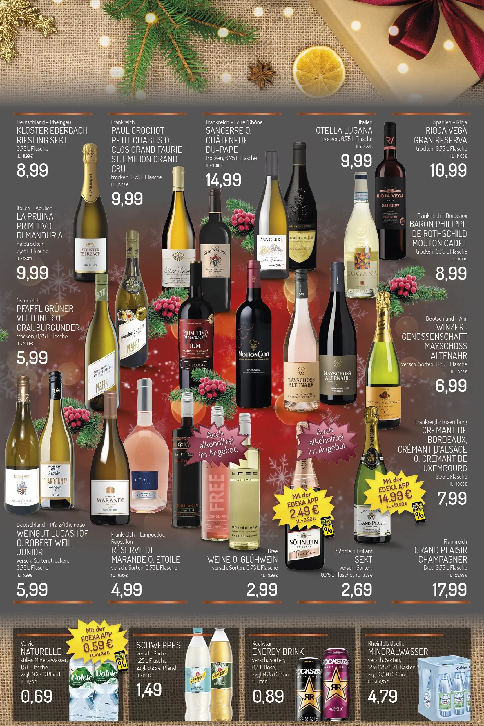 Edeka prospekt Essen	 (ab 08.12.2025) » Angebote Online | Seite: 7 | Produkte: Energy, Schweppes, Mineralwasser, Rheinfels quelle