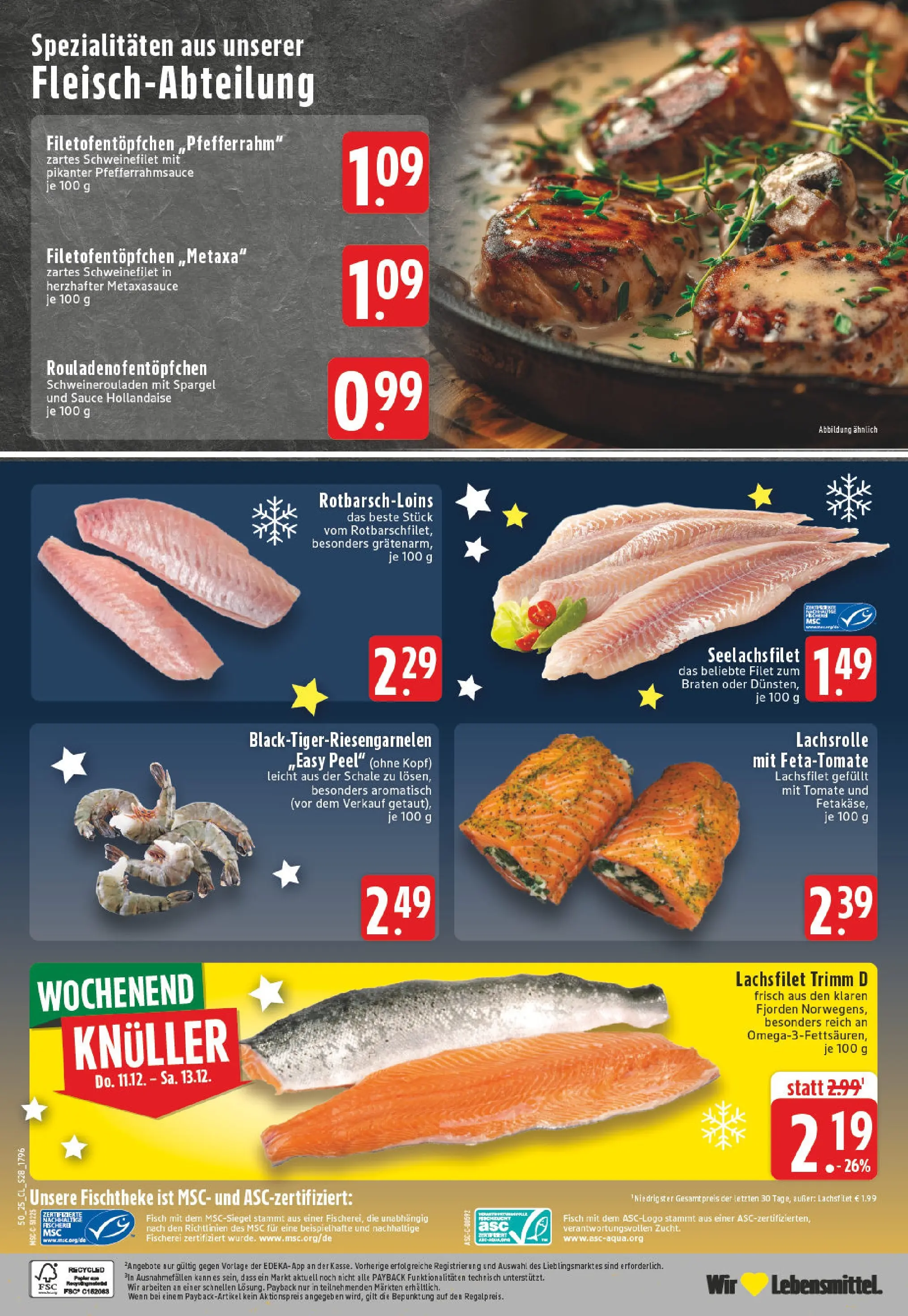 Edeka prospekt Verl	 (ab 07.12.2025) » Angebote Online | Seite: 30 | Produkte: Spargel, Schweinefilet, Fisch