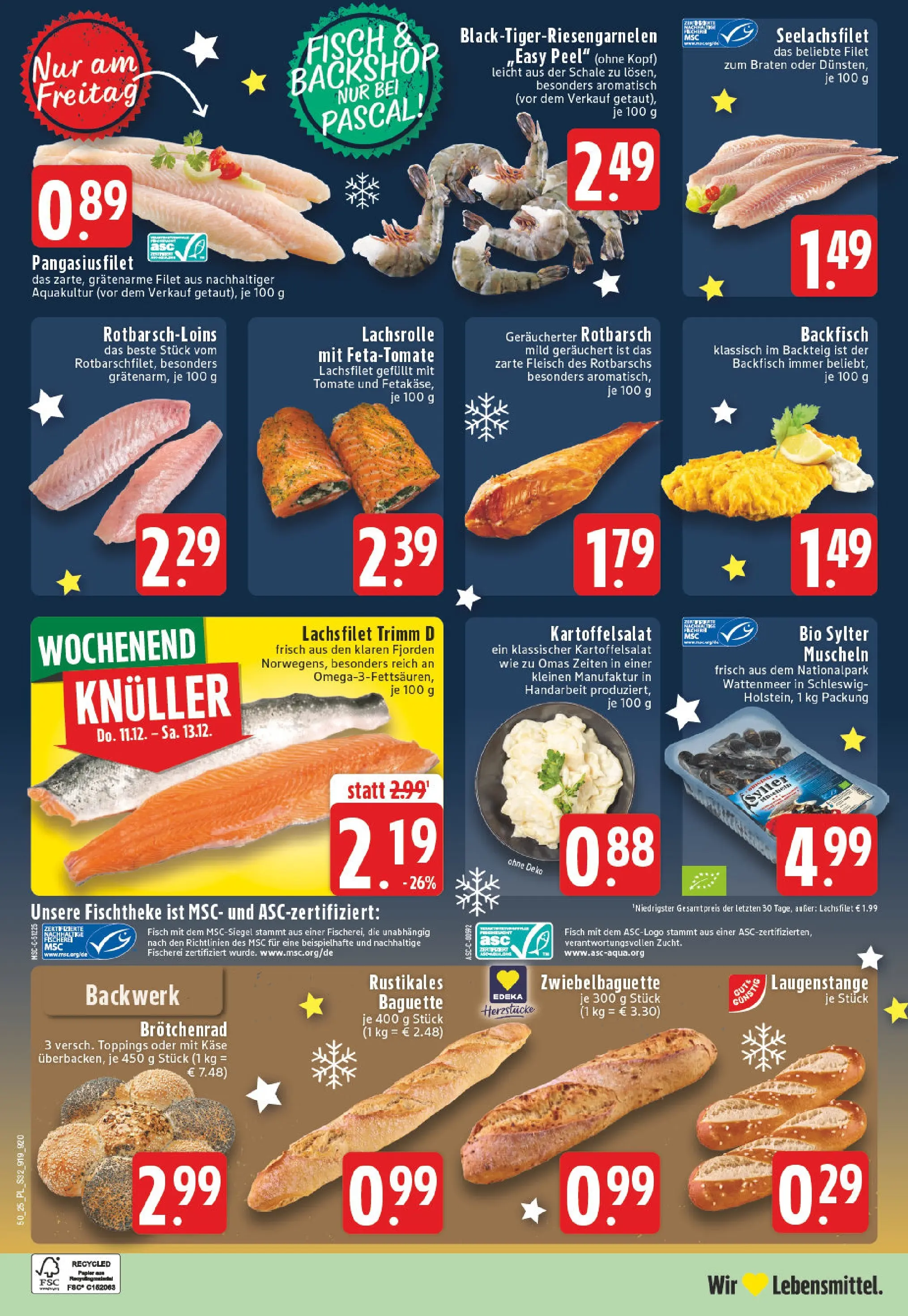 Edeka prospekt Xanten	 (ab 07.12.2025) » Angebote Online | Seite: 34 | Produkte: Käse, Baguette, Fisch, Fleisch