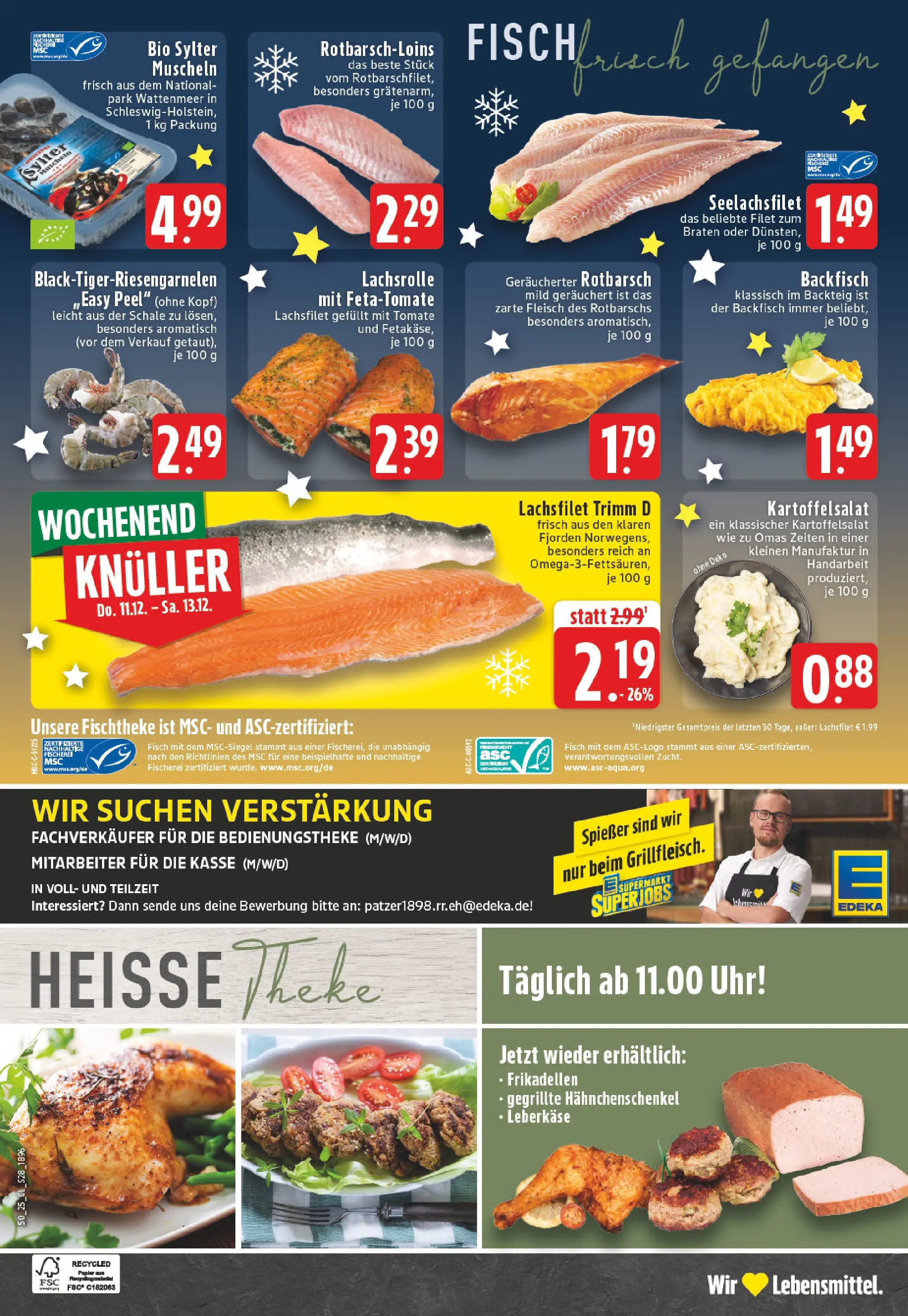 Edeka prospekt Lünen	 (ab 07.12.2025) » Angebote Online | Seite: 30 | Produkte: Hahnchenschenkel, Fleisch, Uhr, Leberkase