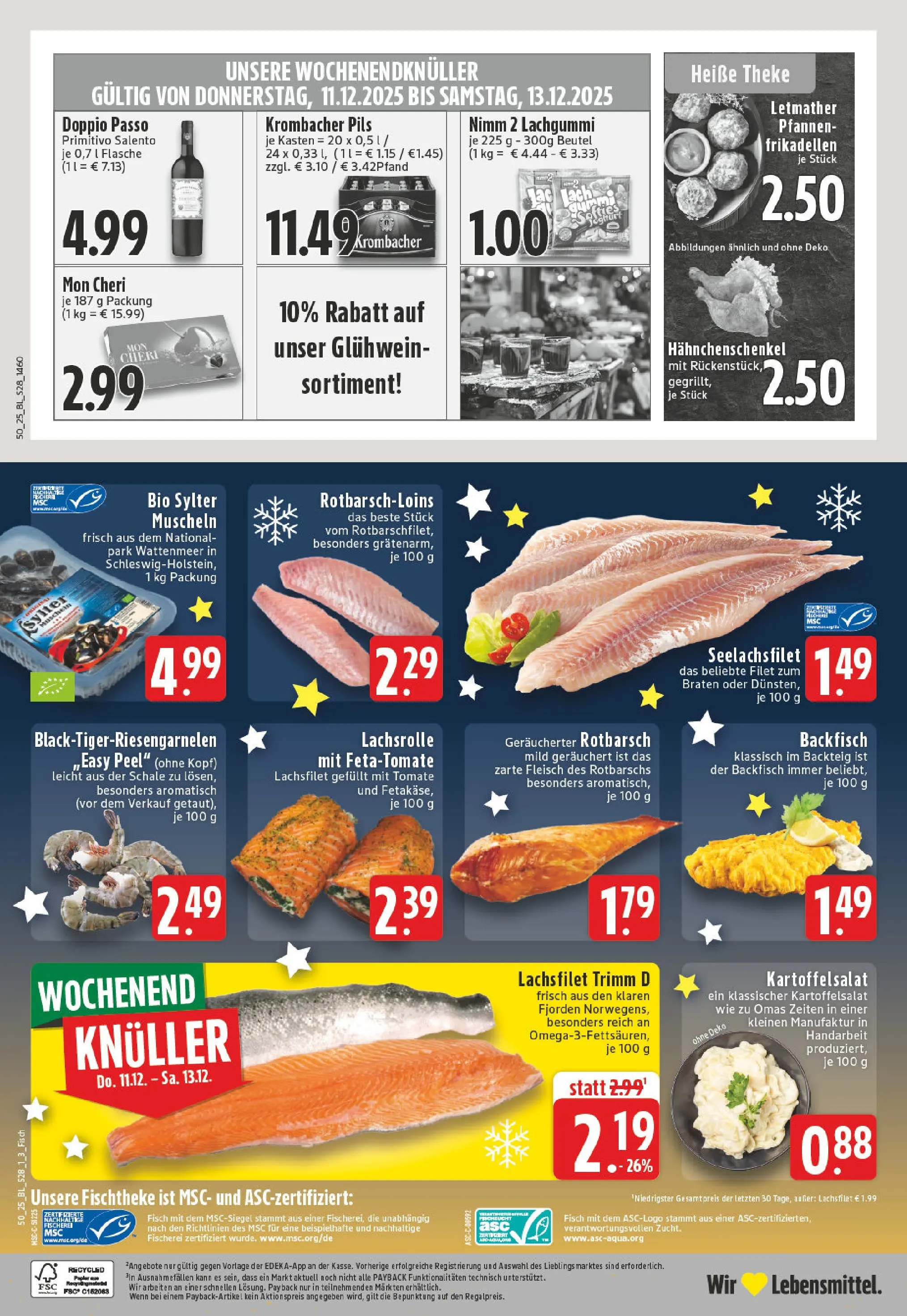 Edeka prospekt Iserlohn-Letmathe	 (ab 07.12.2025) » Angebote Online | Seite: 30 | Produkte: Theke, Doppio passo primitivo, Fisch, Doppio Passo