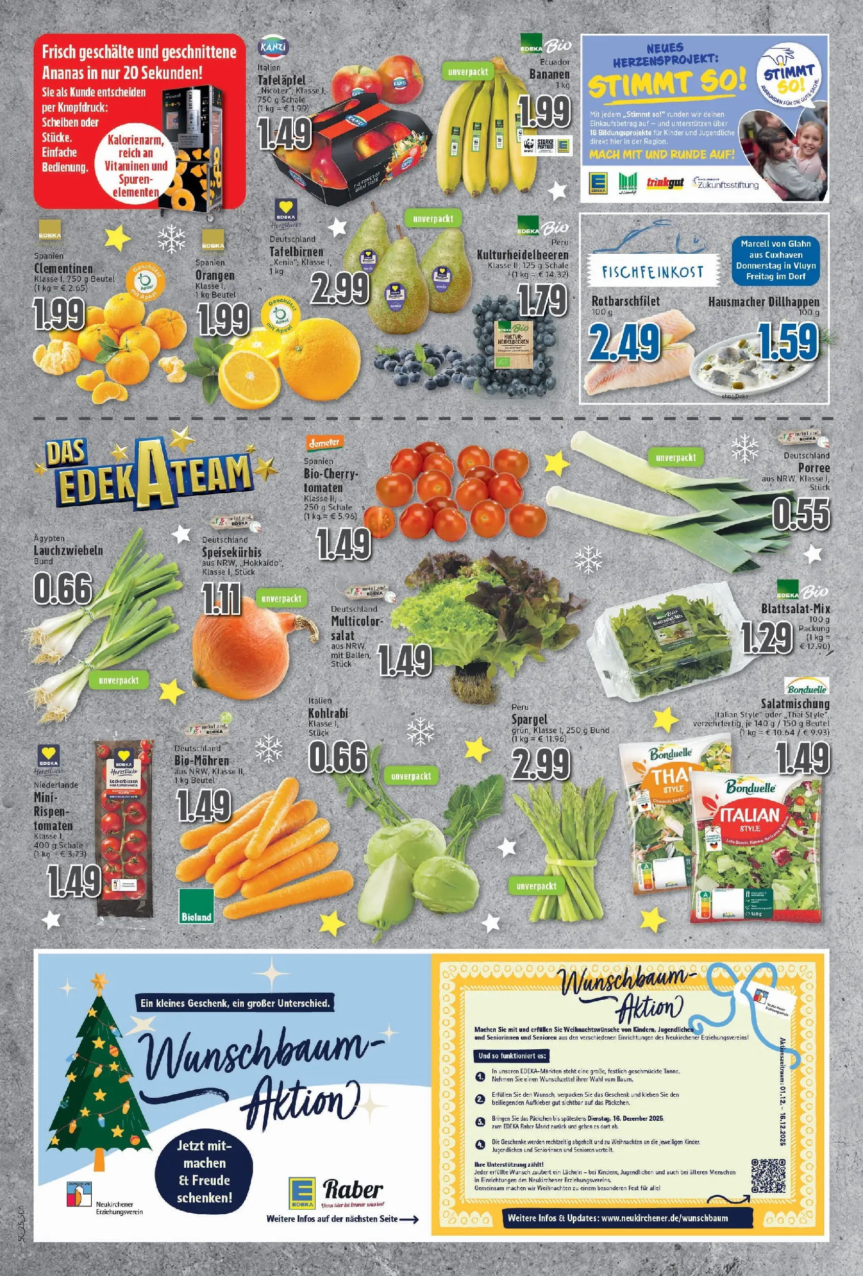 Edeka prospekt Neukirchen-Vluyn	 (ab 07.12.2025) » Angebote Online | Seite: 4 | Produkte: Bananen, Spargel, Dill, Salat