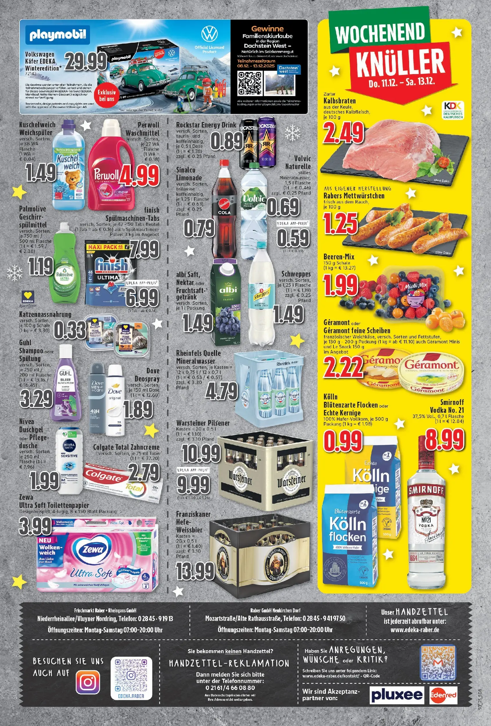 Edeka prospekt Neukirchen-Vluyn	 (ab 07.12.2025) » Angebote Online | Seite: 8 | Produkte: Franziskaner, Spülung, Spülmaschinentabs, Volvic