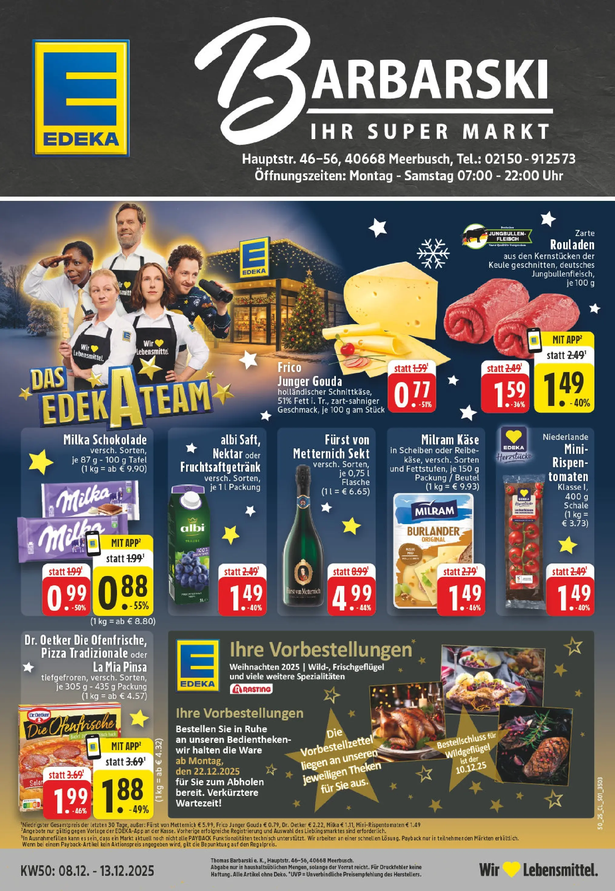 Edeka prospekt Meerbusch	 (ab 07.12.2025) » Angebote Online | Seite: 1