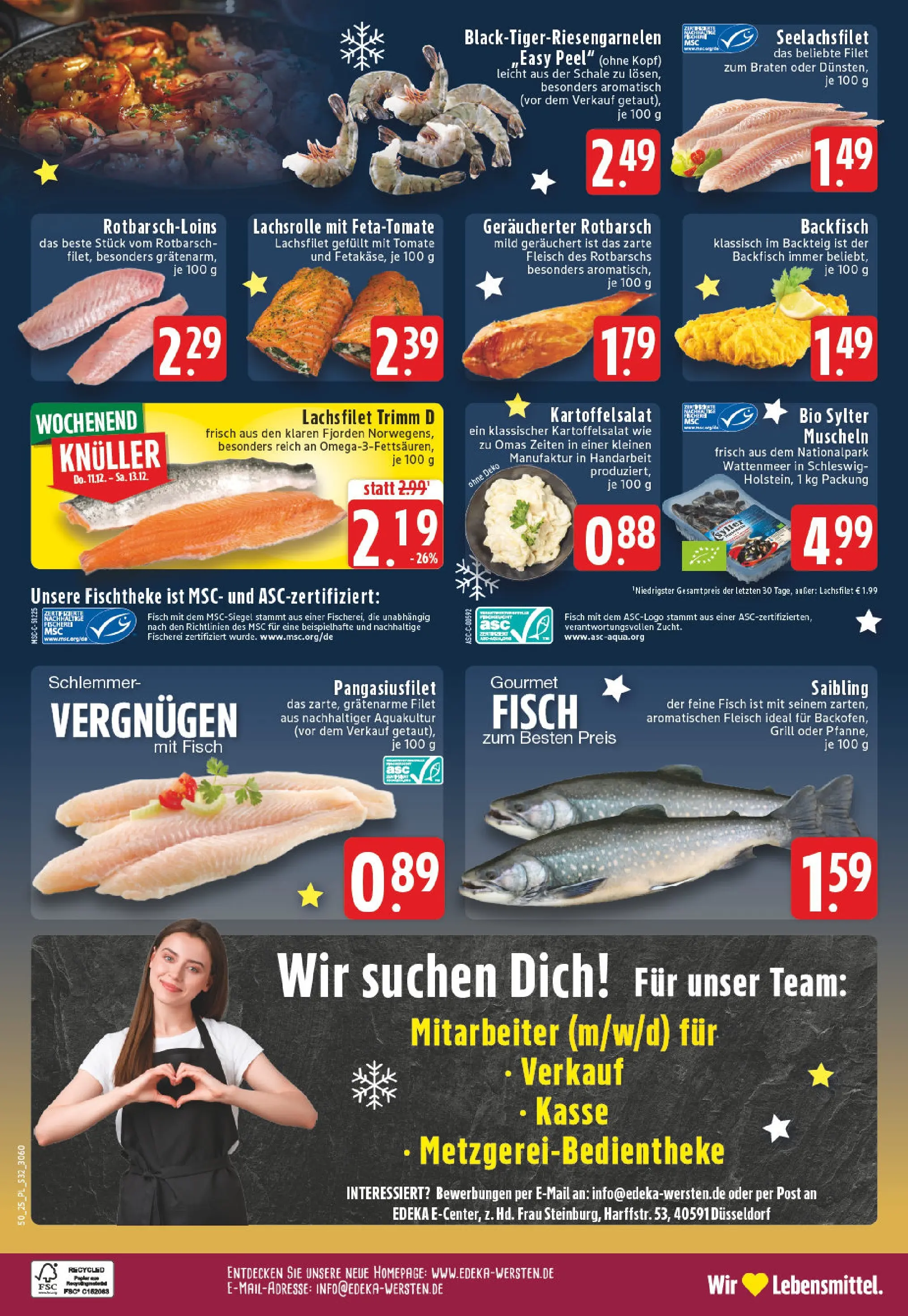 Edeka prospekt Düsseldorf	 (ab 07.12.2025) » Angebote Online | Seite: 34 | Produkte: Grill, Fisch, Fleisch
