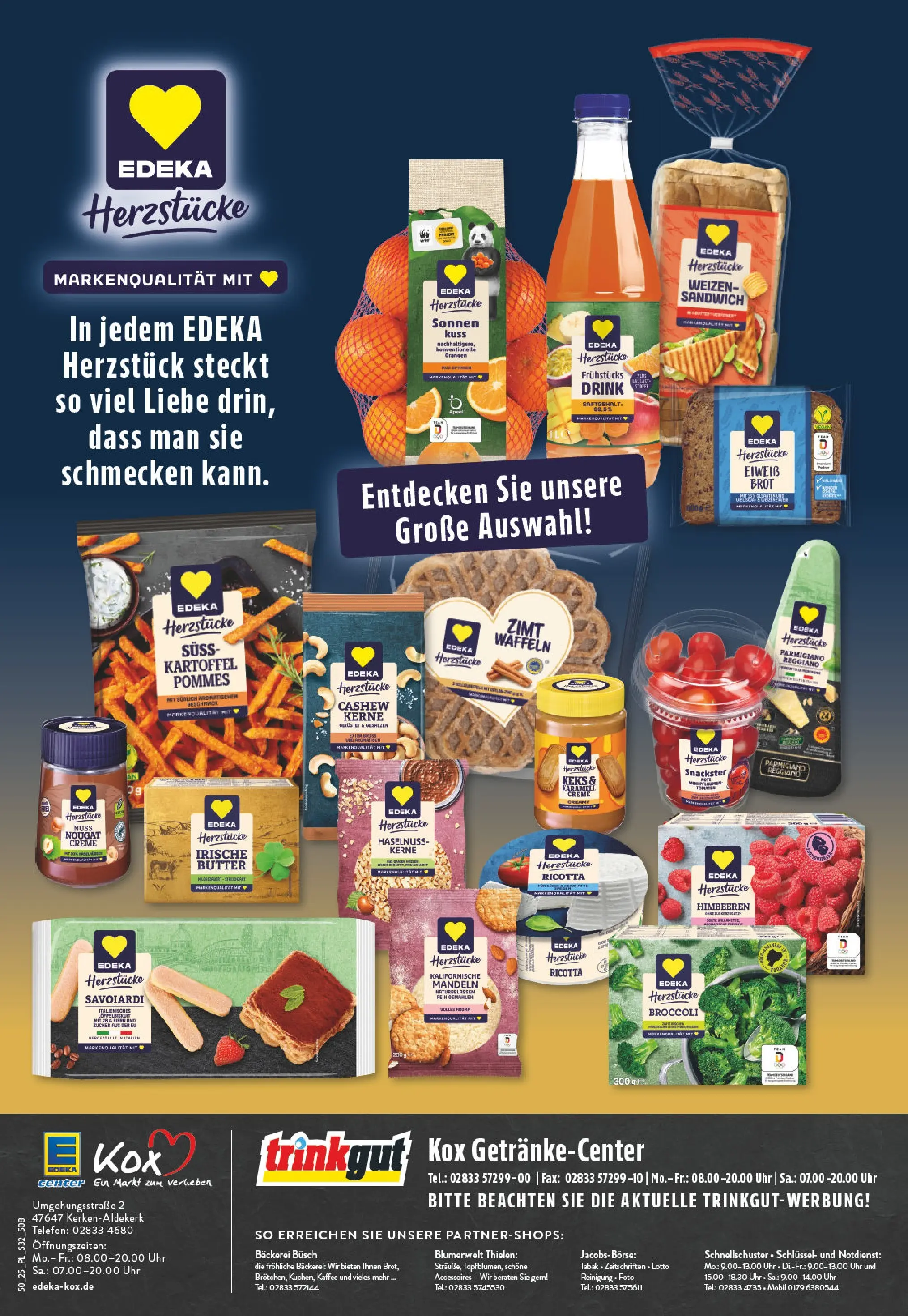 Edeka prospekt Kerken-Aldekerk	 (ab 07.12.2025) » Angebote Online | Seite: 34 | Produkte: Eier, Pommes, Creme, Brot