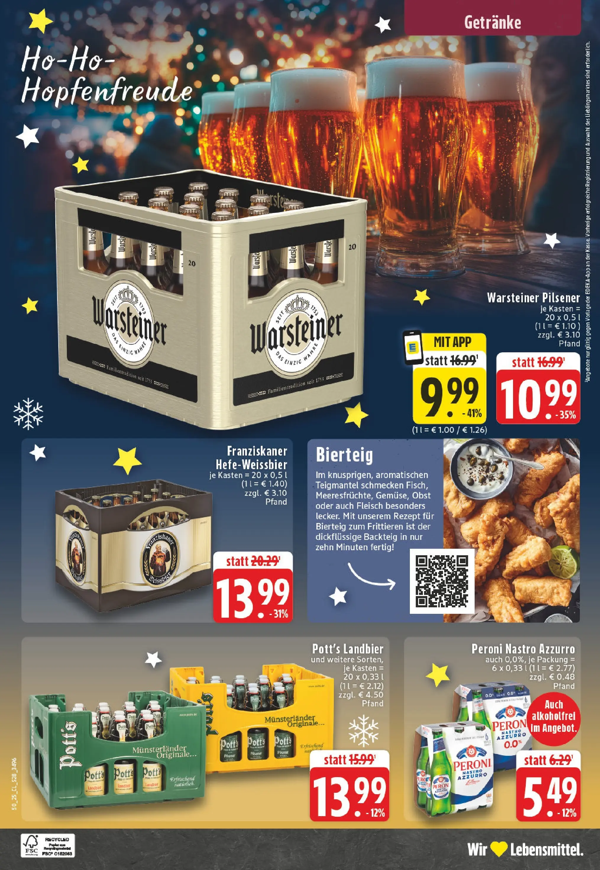 Edeka prospekt Essen	 (ab 08.12.2025) » Angebote Online | Seite: 30 | Produkte: Franziskaner, Obst, Warsteiner, Fleisch
